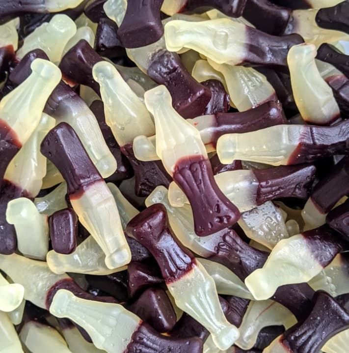 Gummy Cola Bottles | Pick and Mix Sweets | Halal Vegan Vegetarian | Sweetzone Bebeto Sweeto Kingsway Haribo | 100g 250g 500g 1kg 1.5kg