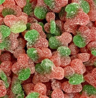 Twin Cherries | Pick and Mix Sweets | Halal Vegan Vegetarian | Sweetzone Bebeto Sweeto Kingsway Haribo | 100g 250g 500g 1kg 1.5kg