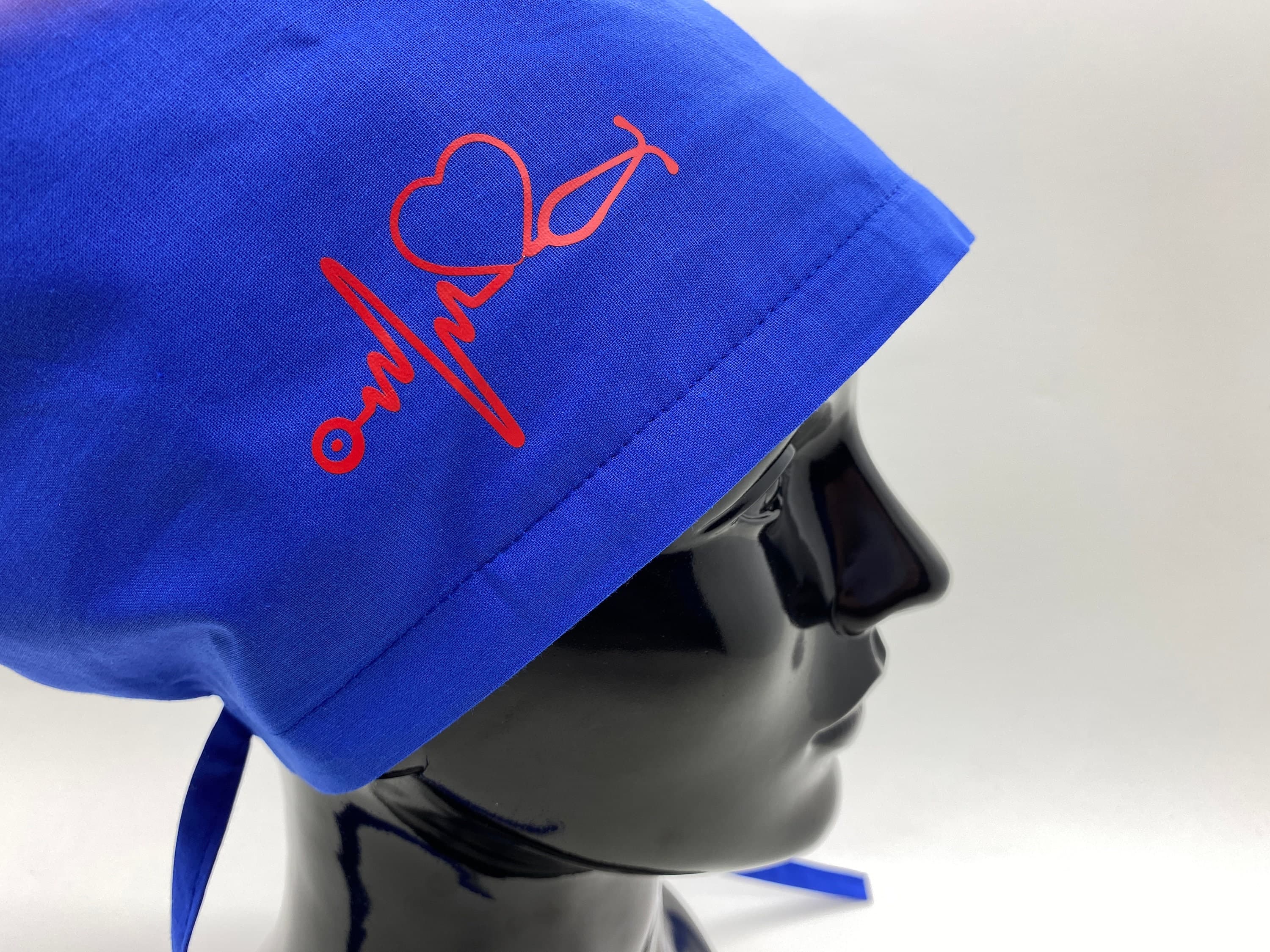 Blue Scrub Cap, Blue Nurse Scrub Cap, Rbg Scrub Cap, Bouffant Scrub Cap, Surgical Hat, Baker Hat, Scrub Hat For Women,     HAT206 - image 5