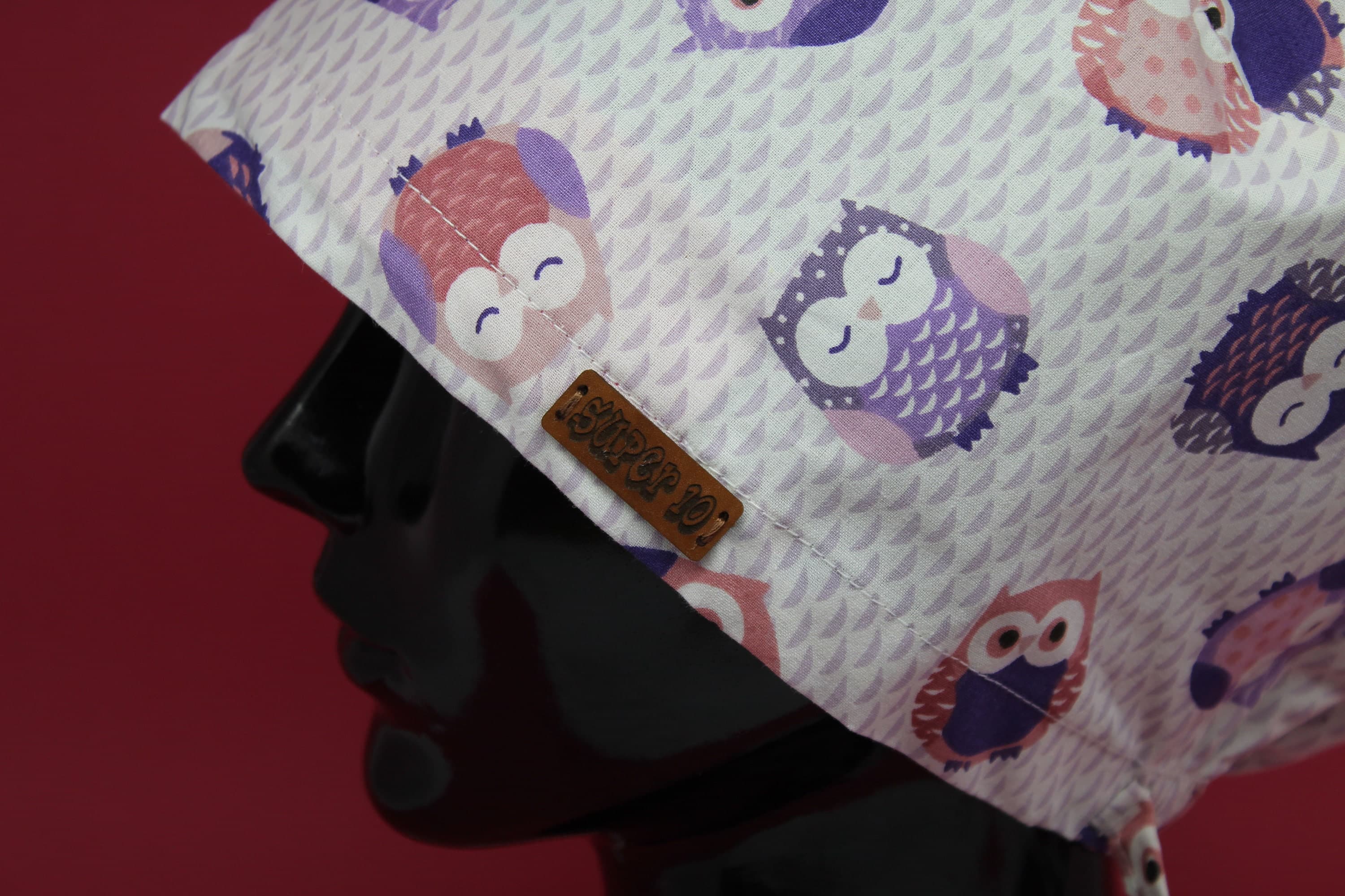 Anime Owl Scrub Hat, Scrub Cap, Stretchy Scrub Cap, Chef Hat, Women's Scrub Hat, Scrub Hat In Uk, Scrub Hats, Scrub Hat Light, HAT111 - image 5