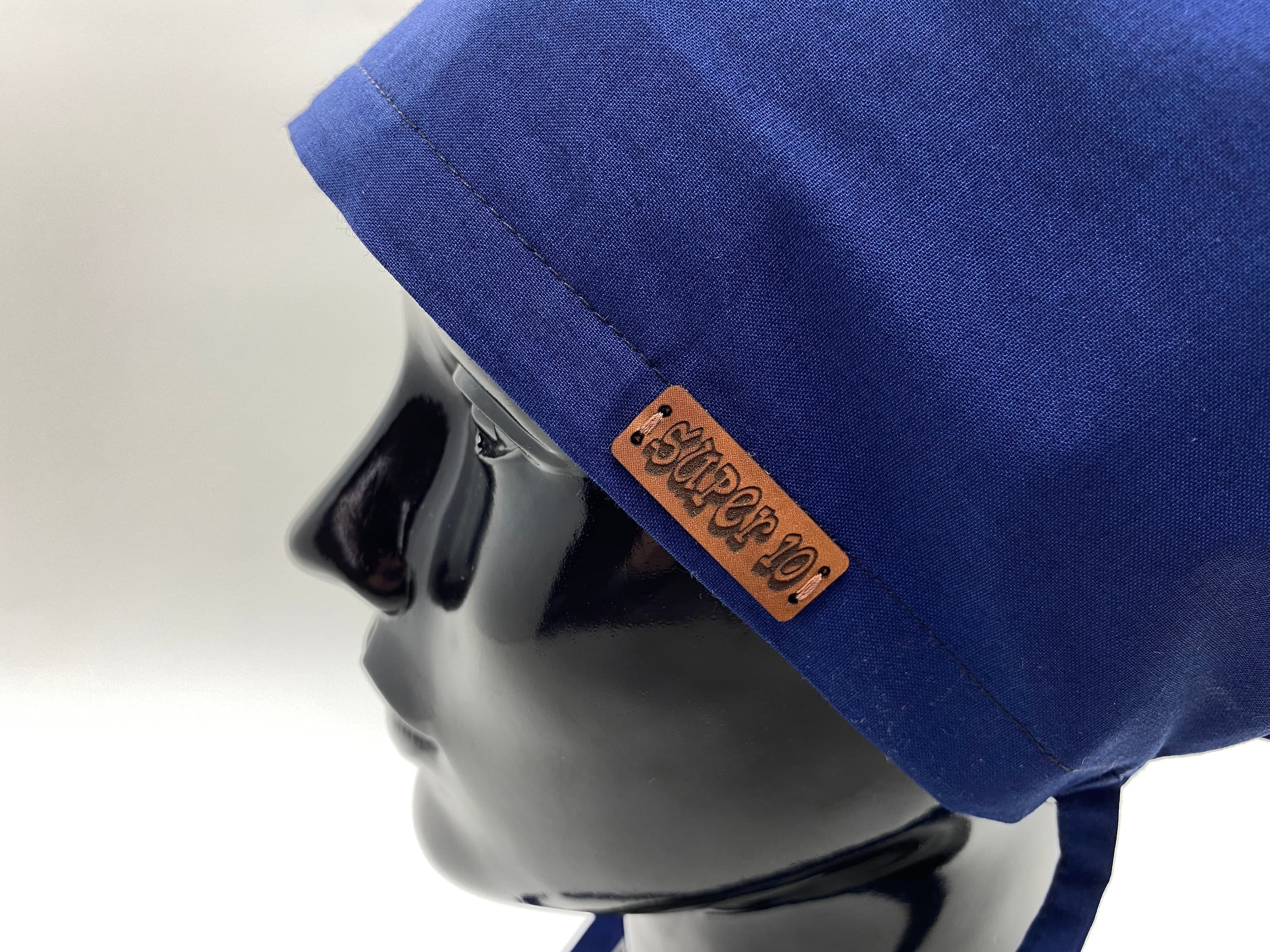 Anime Scrub Hat, Scrub Cap, Scrub Cap Long Hair, Scrub Cap Button, Solid Blue Surgical Cap, Blue Scrub Cap, Cap, Hospital Cap,        HAT186 - image 4