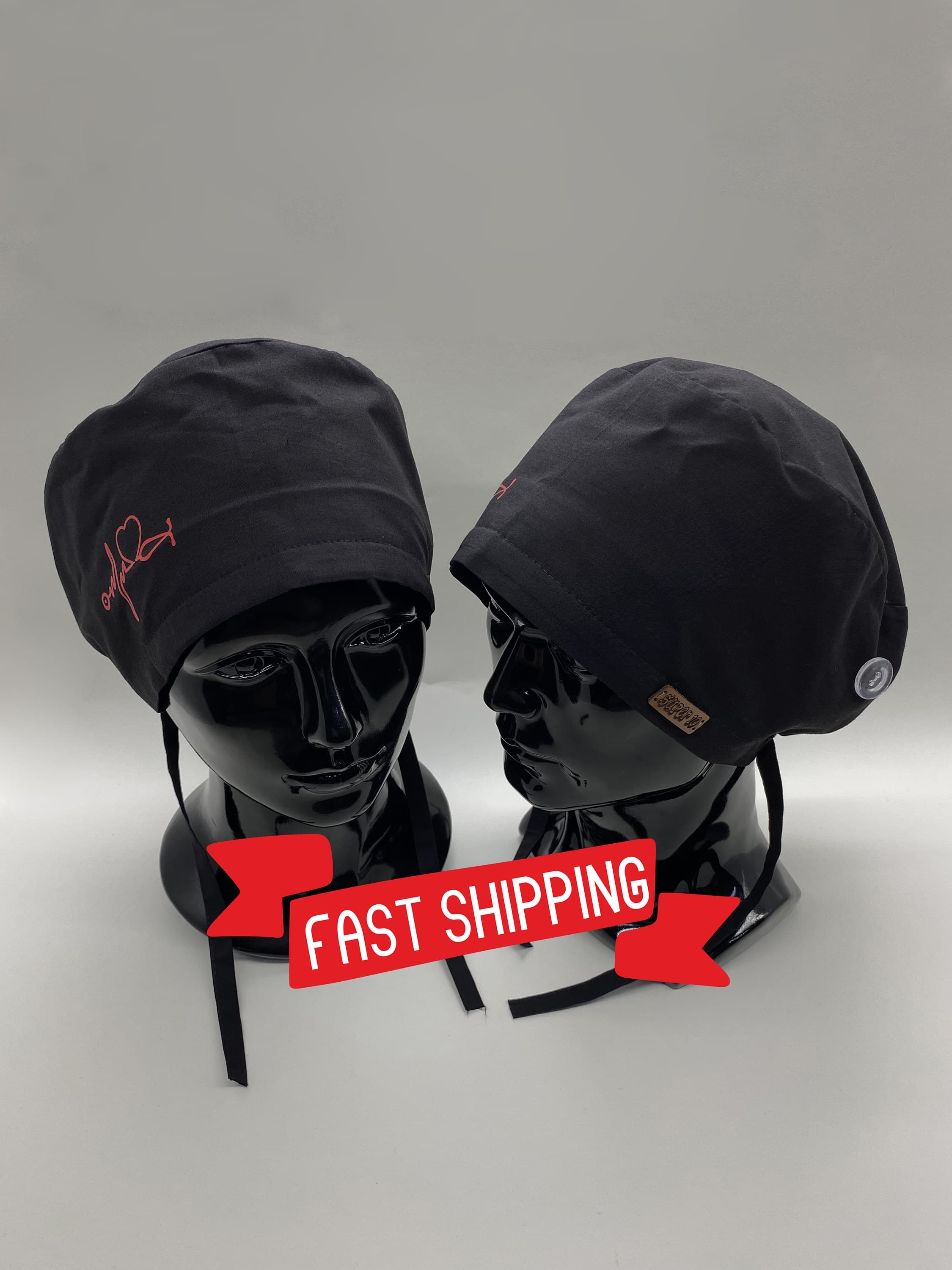 Anime Scrub Cap: Cotton Cloth Hat with Buttons - image 3