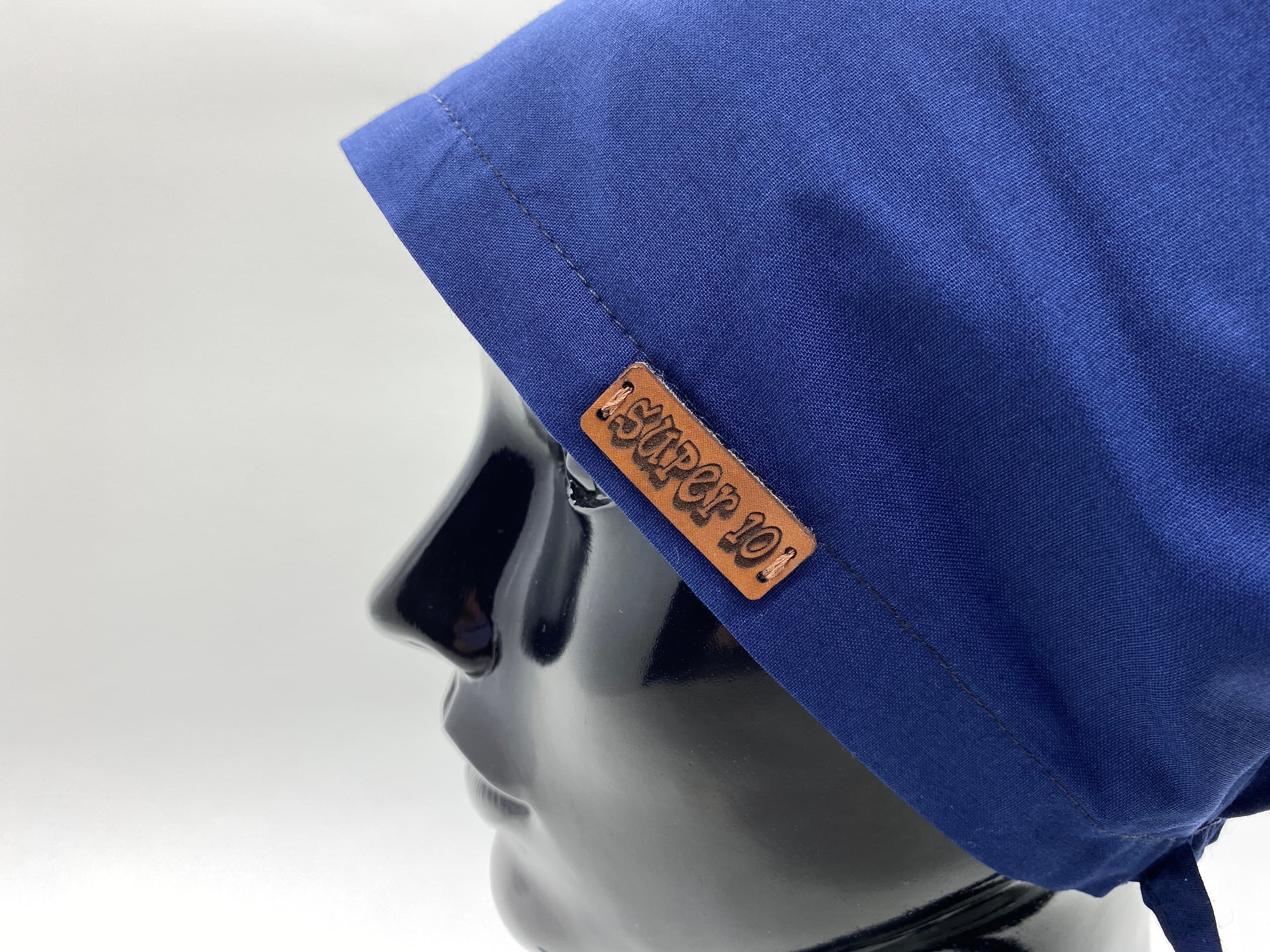Scrub Cap, Bouffant Scrub Hat, Tie Back Scrub Hat, Ponytail Scrub Cap, Scrub Caps For Women, Surgical Scrub Hats,  Scrub Hat,     HAT199 - image 4