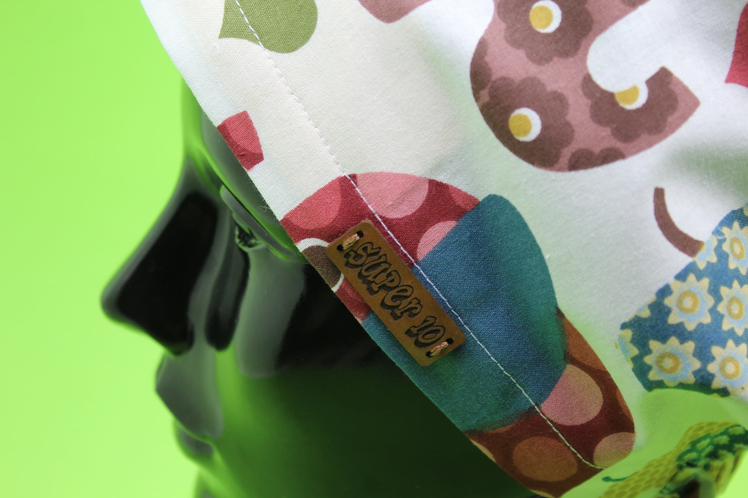 Anime Scrub Hat, Scrub Cap, 4 Pack Veterinarian Scrub Caps,HAT144-170-159-115 - image 4