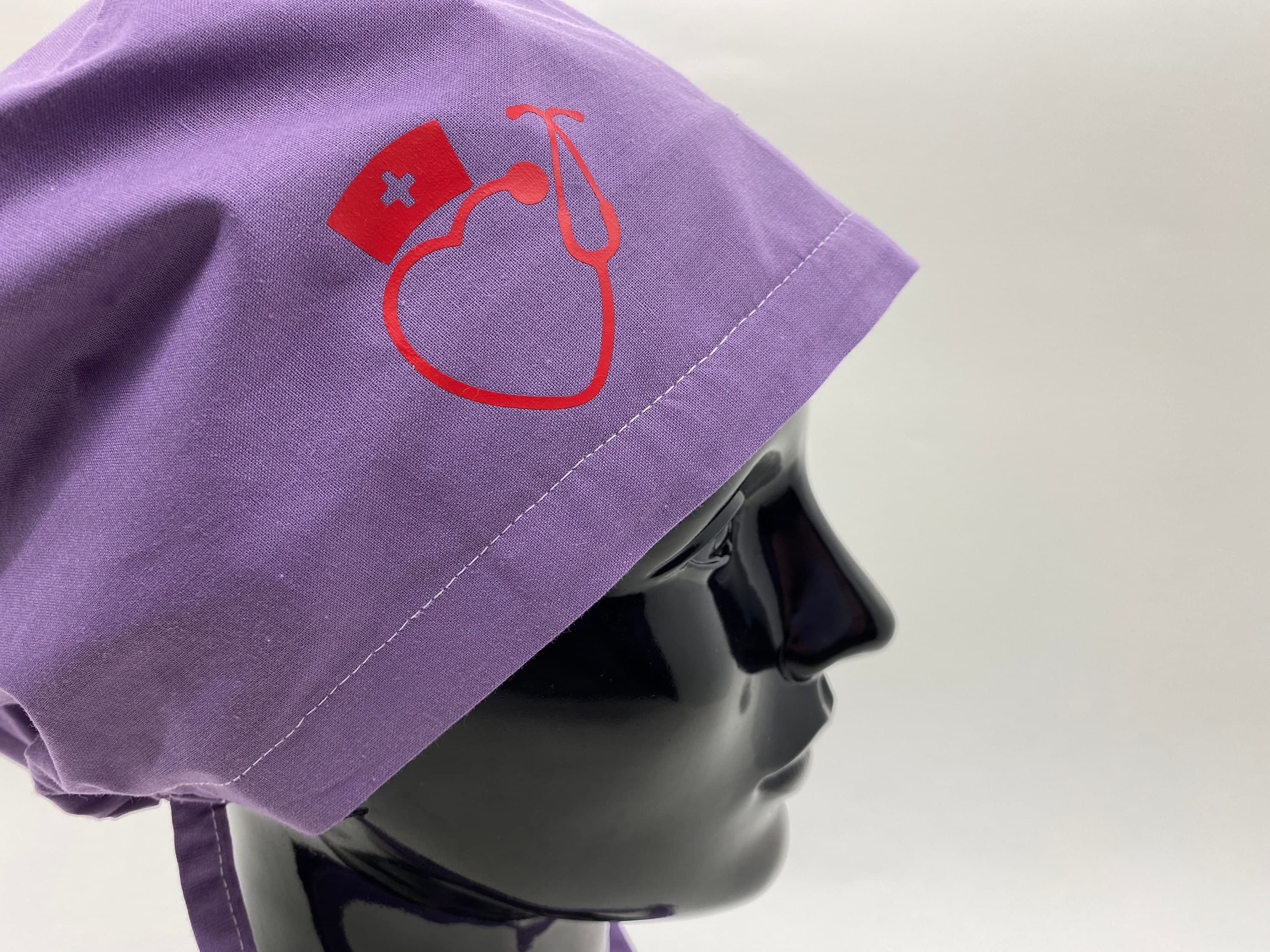 Scrub Cap, Elastic Scrub Cap,  Lilac Scrub Cap, Scrub Hat, Scrub Cap, Womens Scrub Cap, Scrub Hat Pattern, Scrub Cap, Chef Hat,    HAT204 - image 4