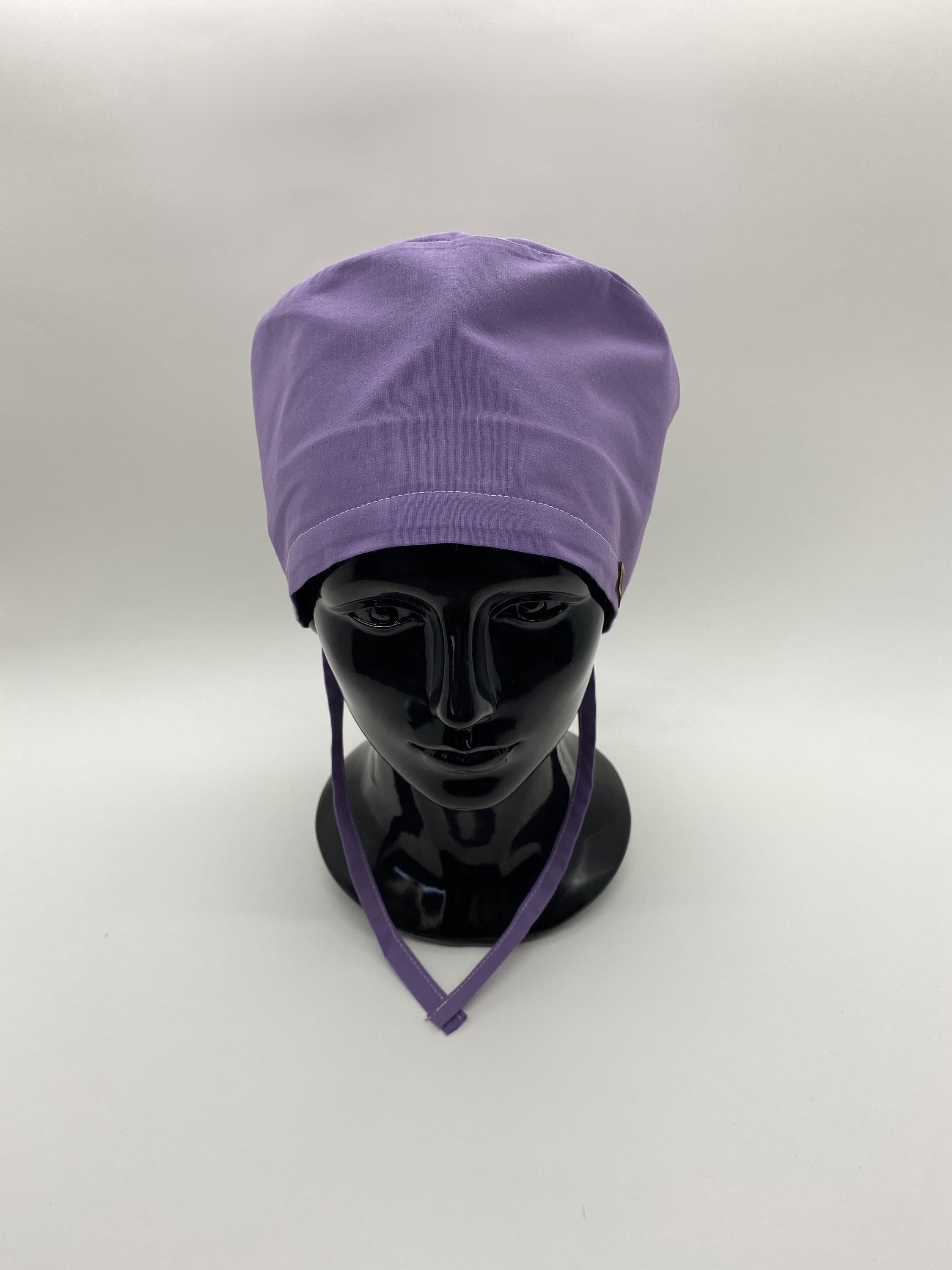 Scrub Cap, Purple Surgical Scrub Cap with Ear Saver Buttons, Chemo Caps Unisex,Medical Bonnet, Chemo Cap, Surgical Cap Women,      HAT190 - image 3