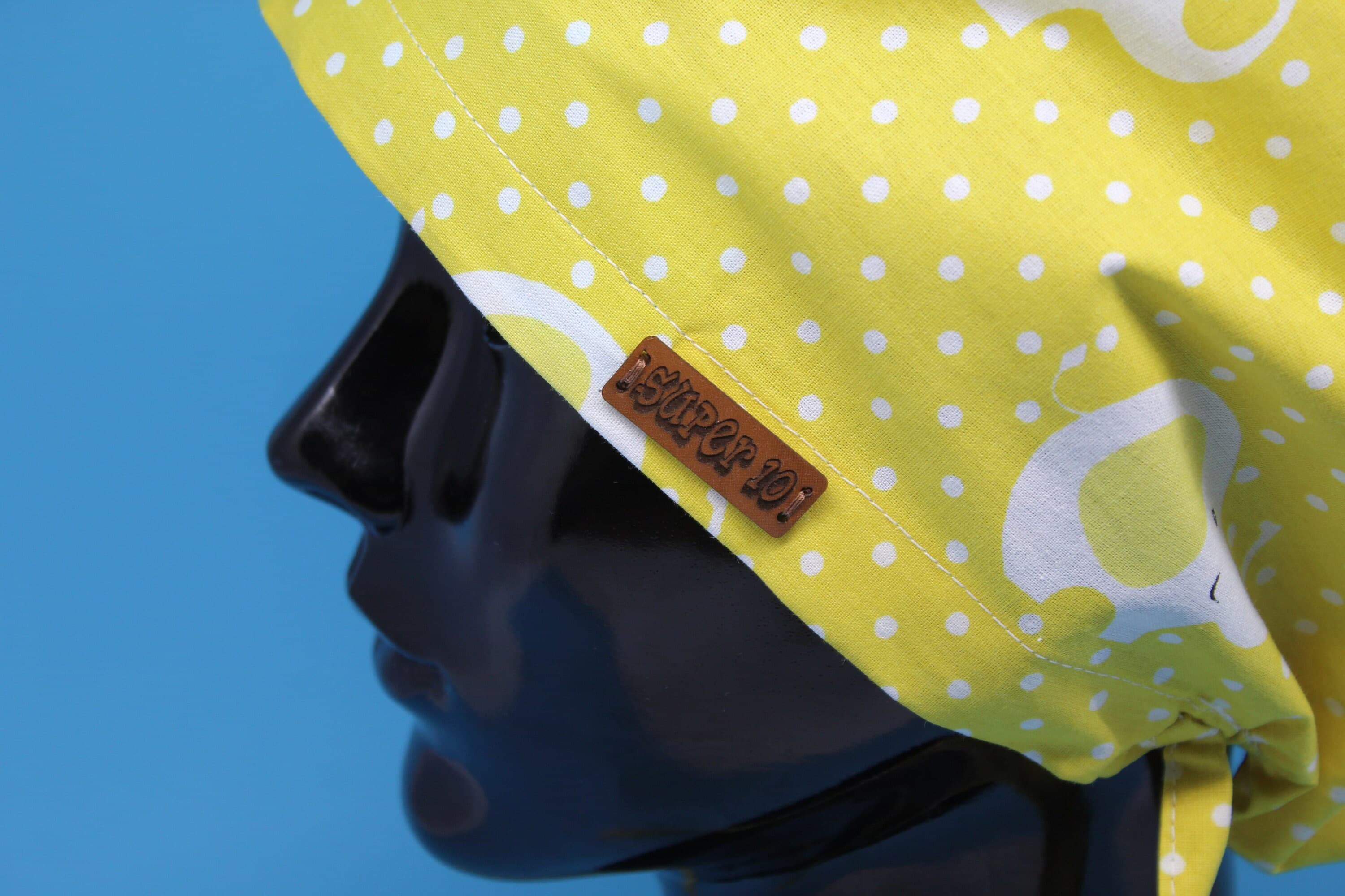 Yellow Anime Scrub Hat, Scrub Cap, Surgical Scrub Caps, Men's Scrub Hats, Periop Nurse Hat, Disney Scrub Hat, Chemo Hat Pattern, HAT110