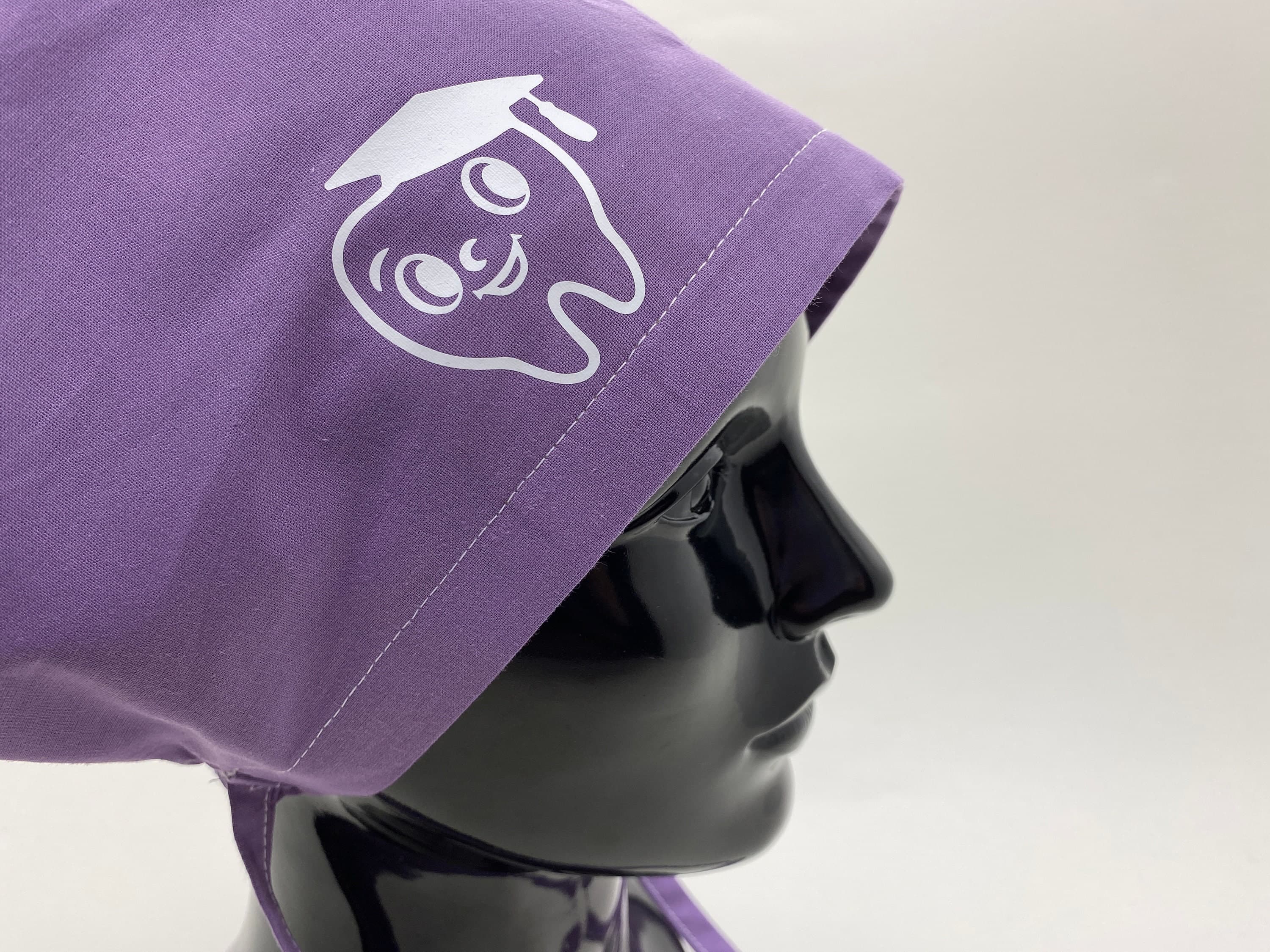 Scrub Cap, Lilac Dental Surgical Scrub Cap, Tooth Print Scrub Cap with Buttons Ear Saver, Dentistry Surgical Scrub Hat,      HAT209 - image 4