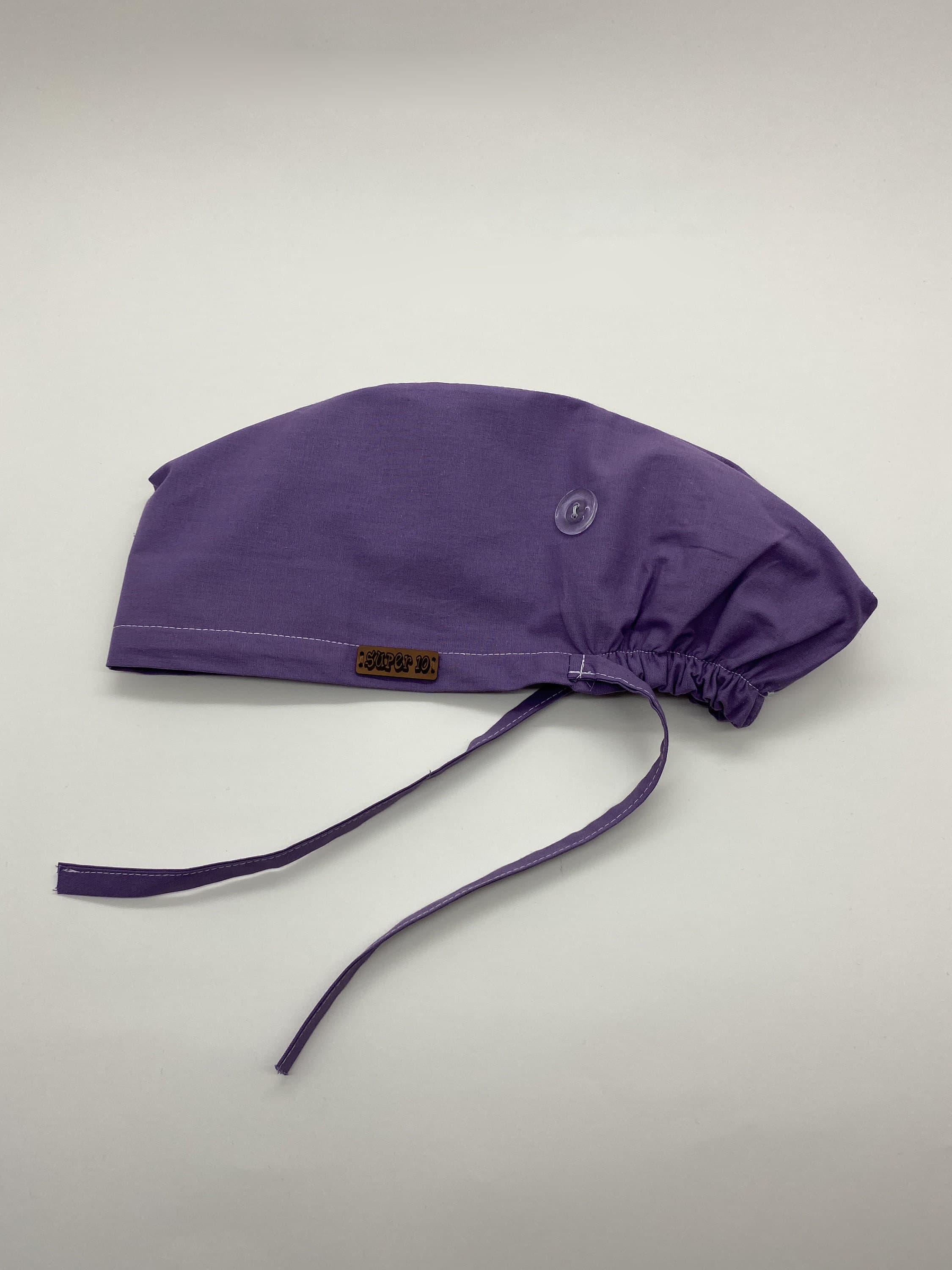 Scrub Cap, Purple Surgical Scrub Cap with Ear Saver Buttons, Chemo Caps Unisex,Medical Bonnet, Chemo Cap, Surgical Cap Women,      HAT190 - image 5