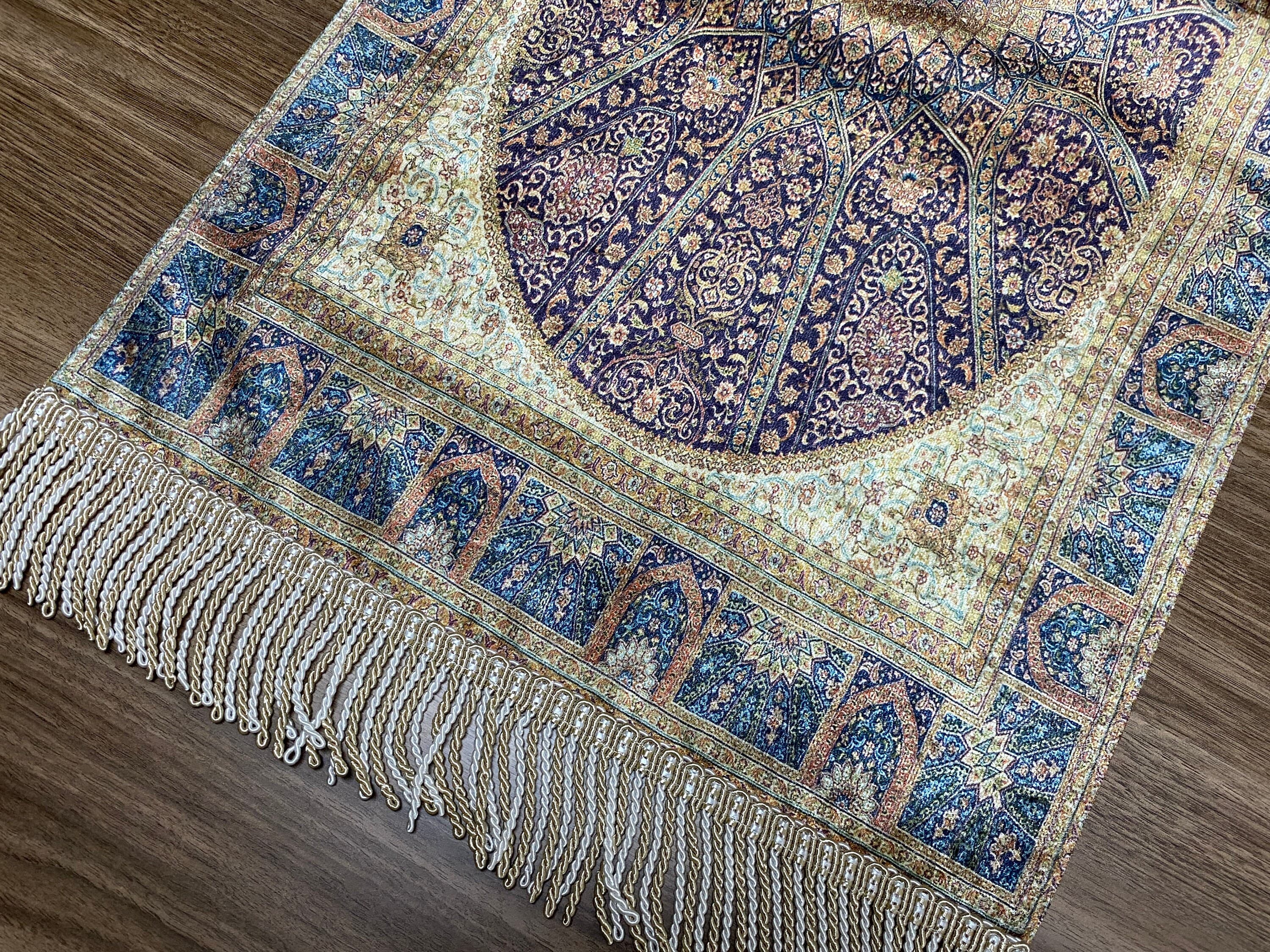 Green Mosaic Medallion Turkish Table Runner, Long Boho Wedding Table Decor, Farmhouse Rustic Table Runner, RNR362 - image 5