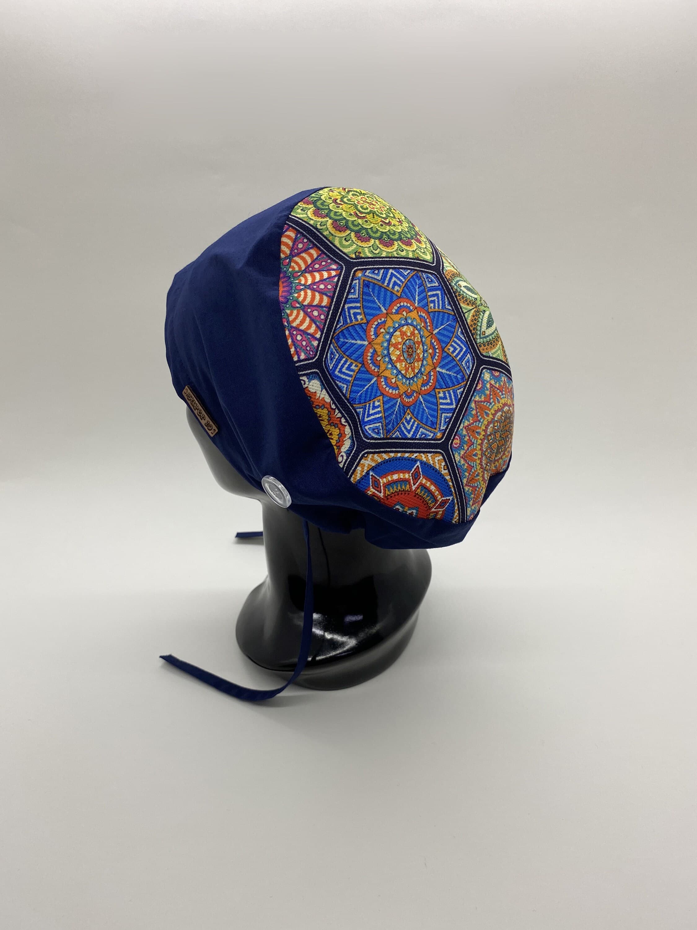 Scrub Cap, Bouffant Scrub Hat, Tie Back Scrub Hat, Ponytail Scrub Cap, Scrub Caps For Women, Surgical Scrub Hats,  Scrub Hat,     HAT199
