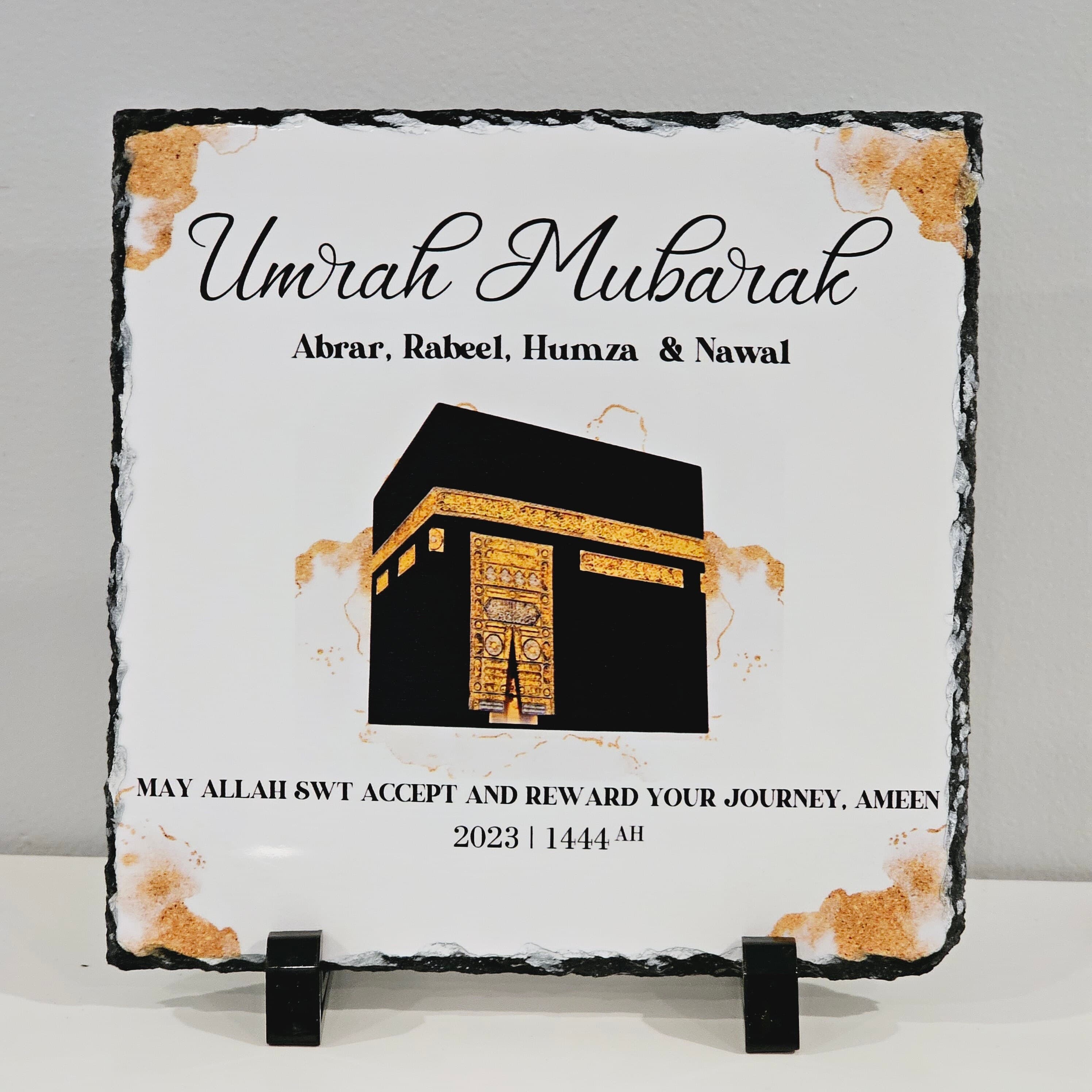 Umrah Mubarak Plaque| Umrah gift | Hajj Mubarak | Hajj Mubarak gift - image 3