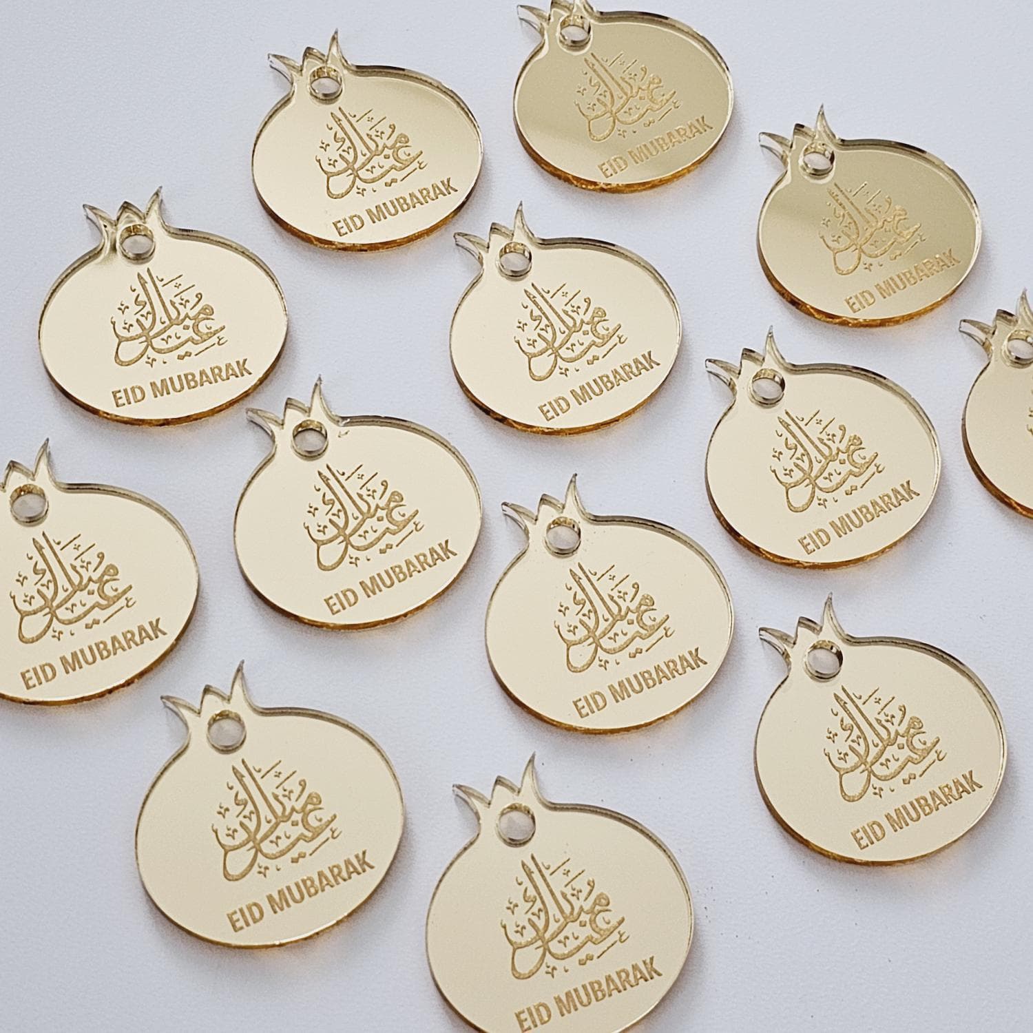 Eid Mubarak Gift Tags | Gold Mirror Acrylic | Ramadan Gift Tags - image 4