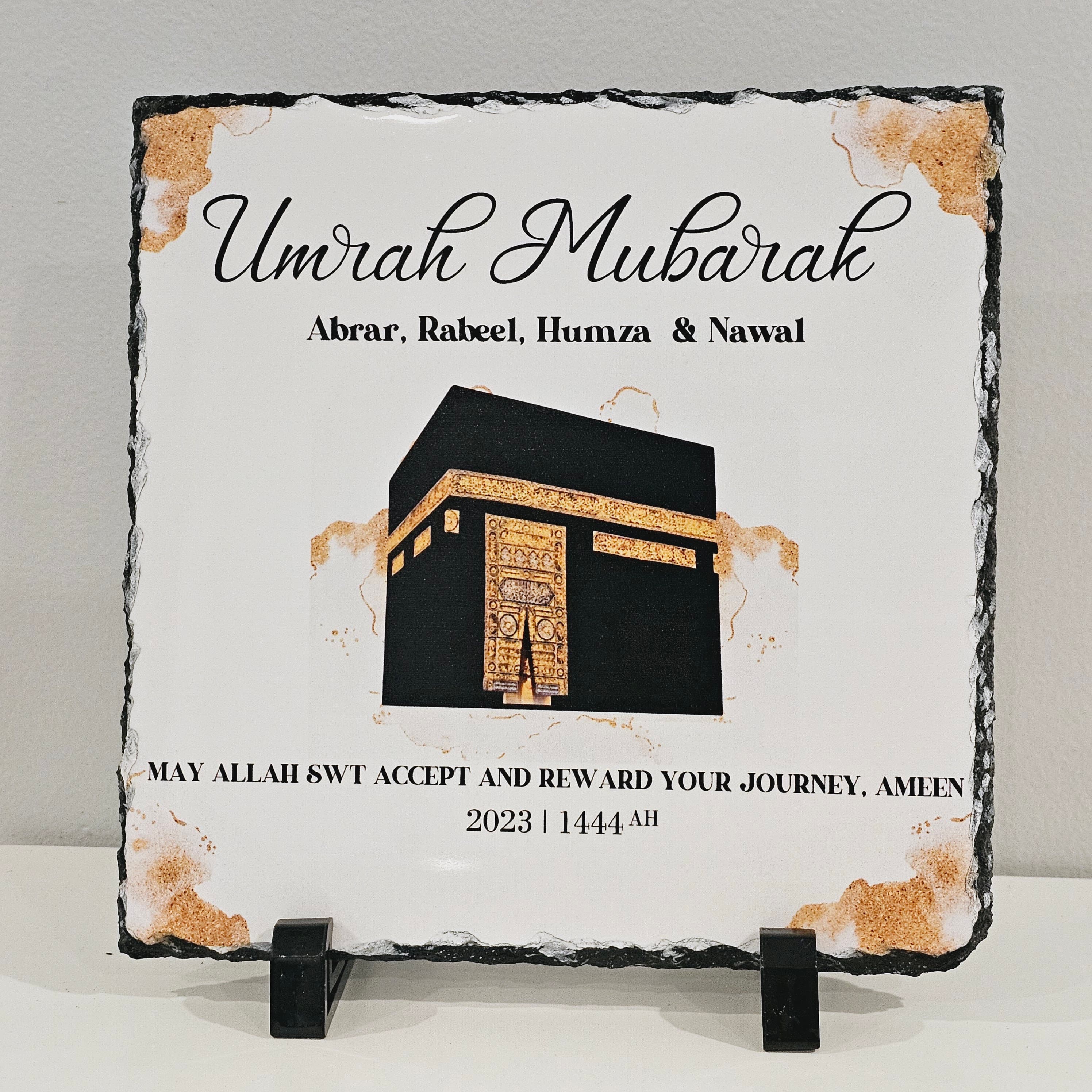 Umrah Mubarak Plaque| Umrah gift | Hajj Mubarak | Hajj Mubarak gift