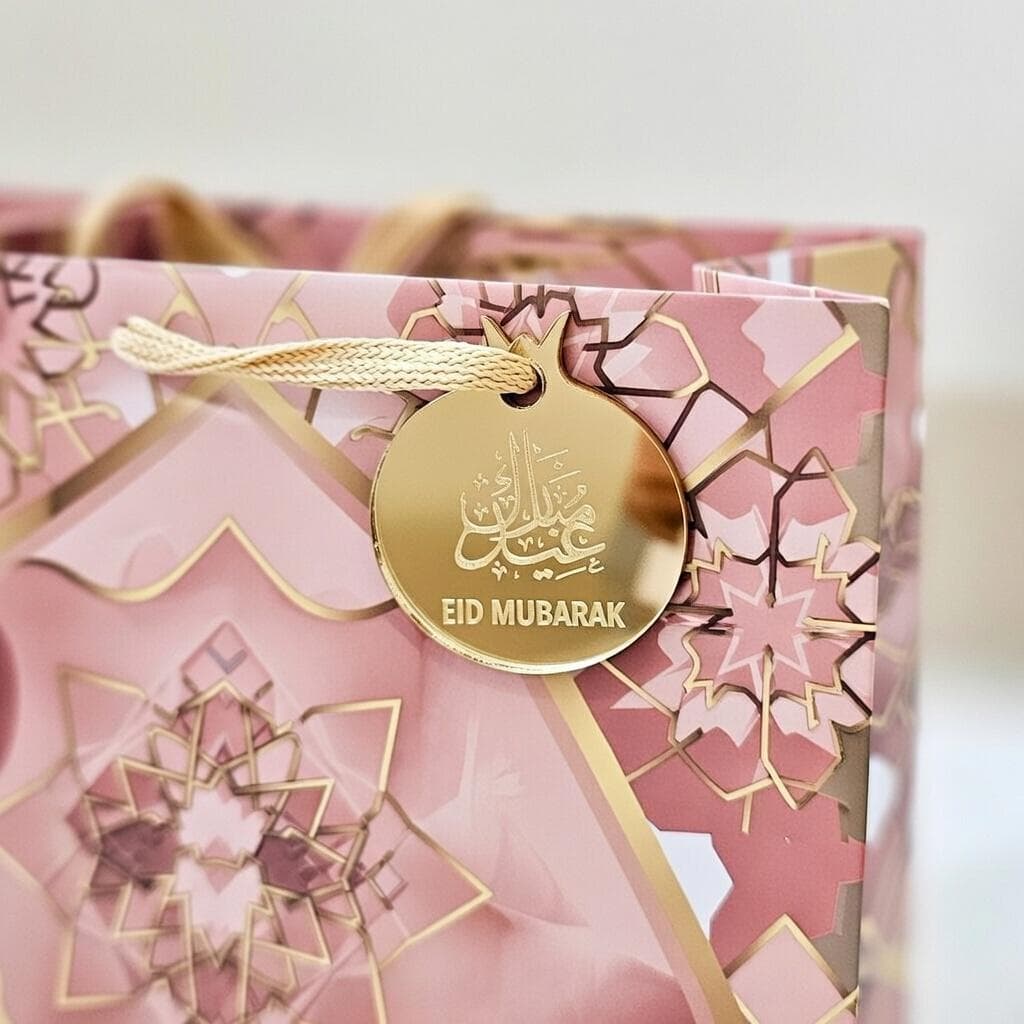 Eid Mubarak Gift Tags | Gold Mirror Acrylic | Ramadan Gift Tags - image 3