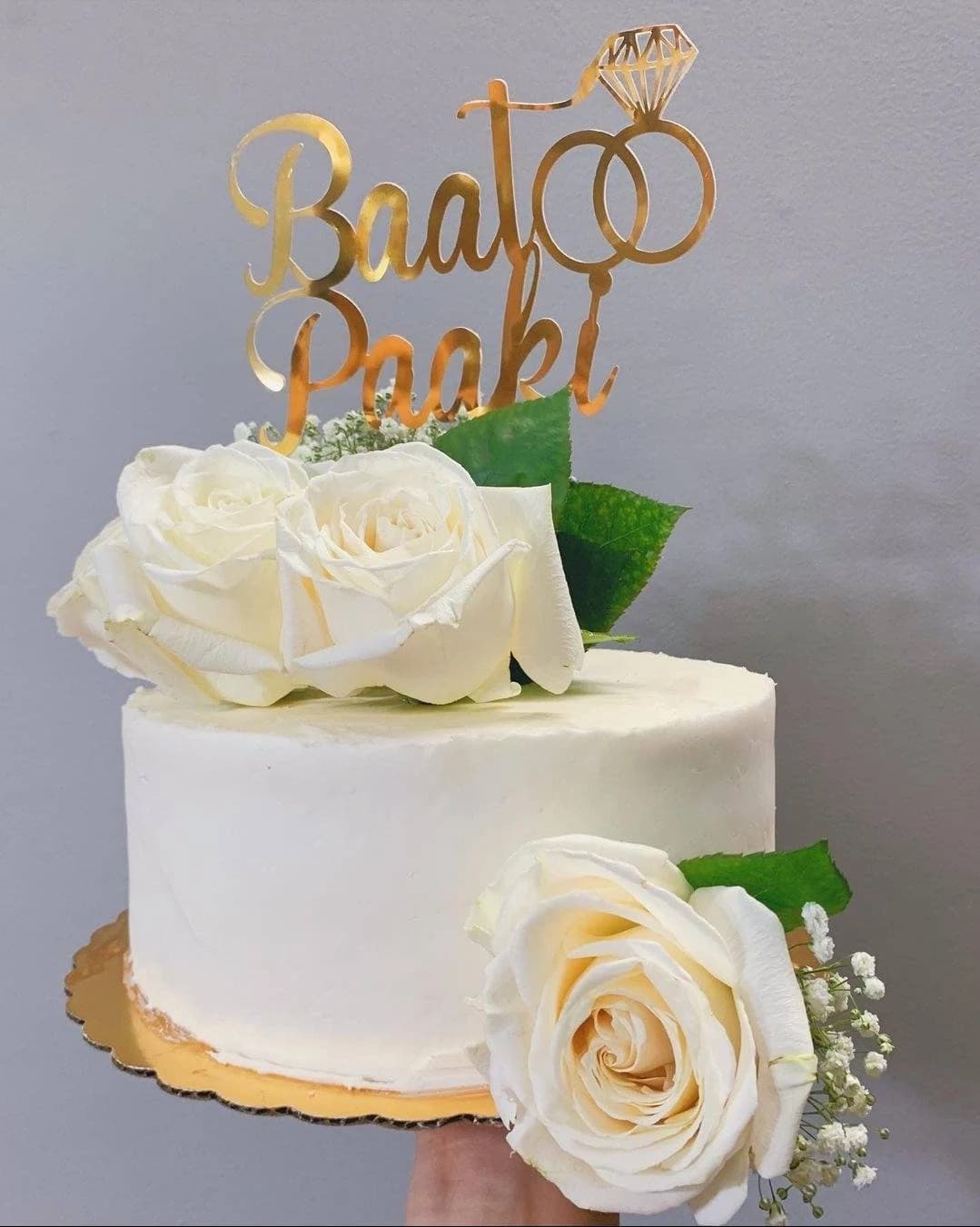 Baat Pakki Cake Topper, Nikkah Cake Topper, Cake Topper, Engagement Cake Topper - image 5
