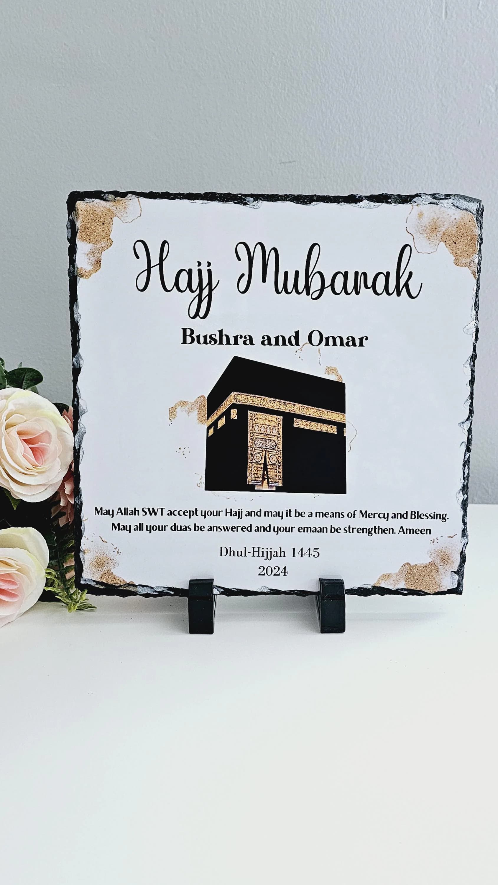 Umrah Mubarak Plaque| Umrah gift | Hajj Mubarak | Hajj Mubarak gift - image 4