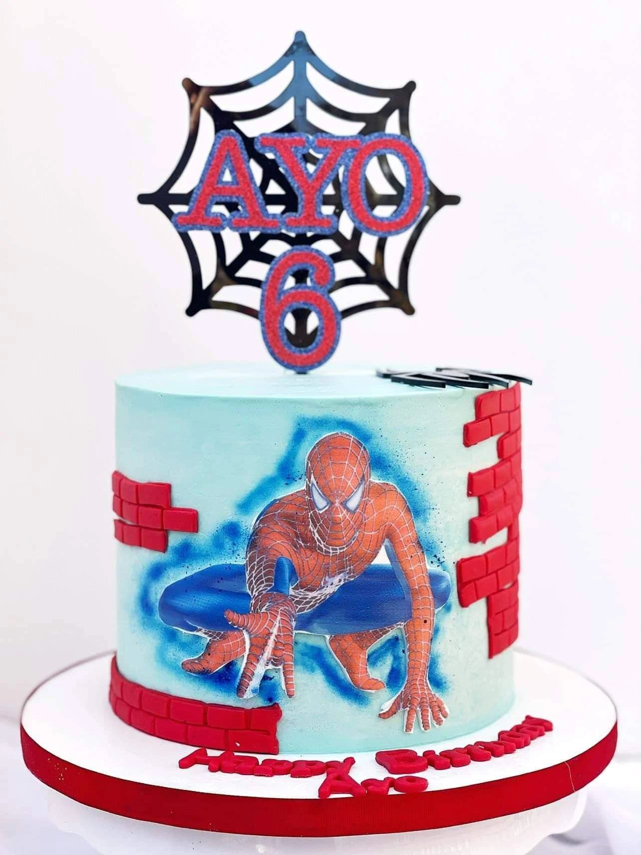 Spiderman theme Cake Topper