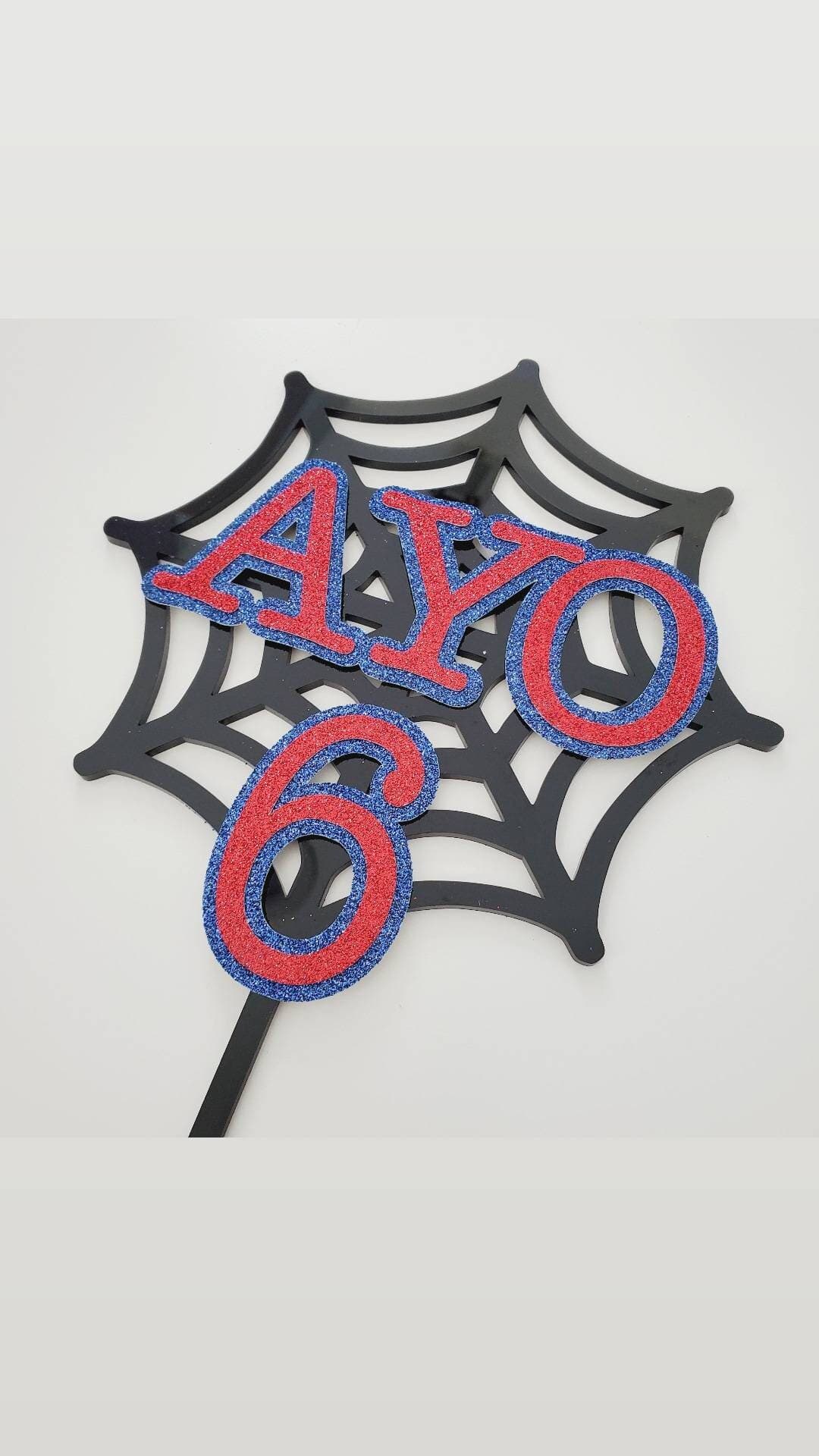 Spiderman theme Cake Topper - image 4