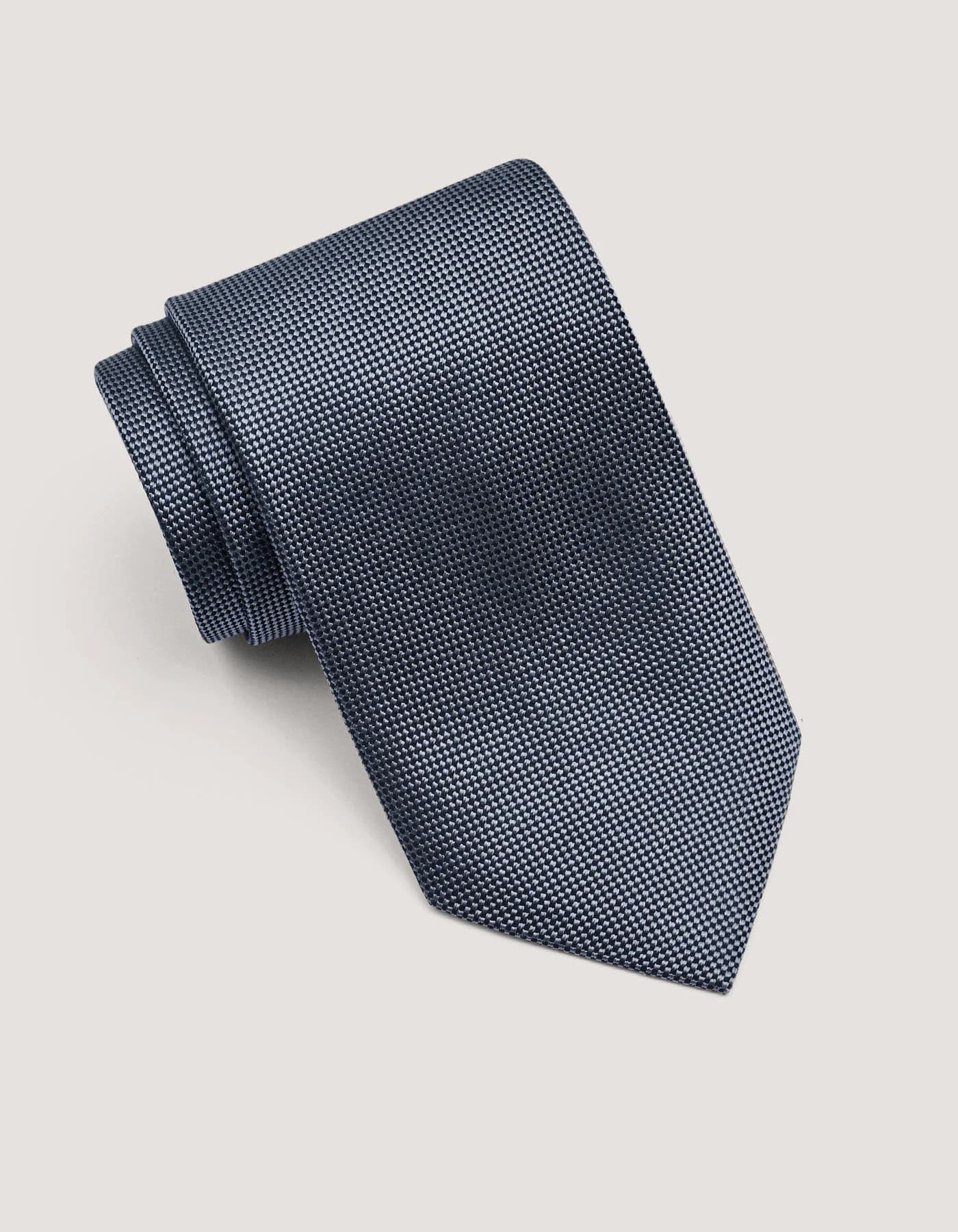 Necktie | Grey Self Printed Silk Tie | Gift for man, unique men's tie, elegant edgy Tie, Wedding tie