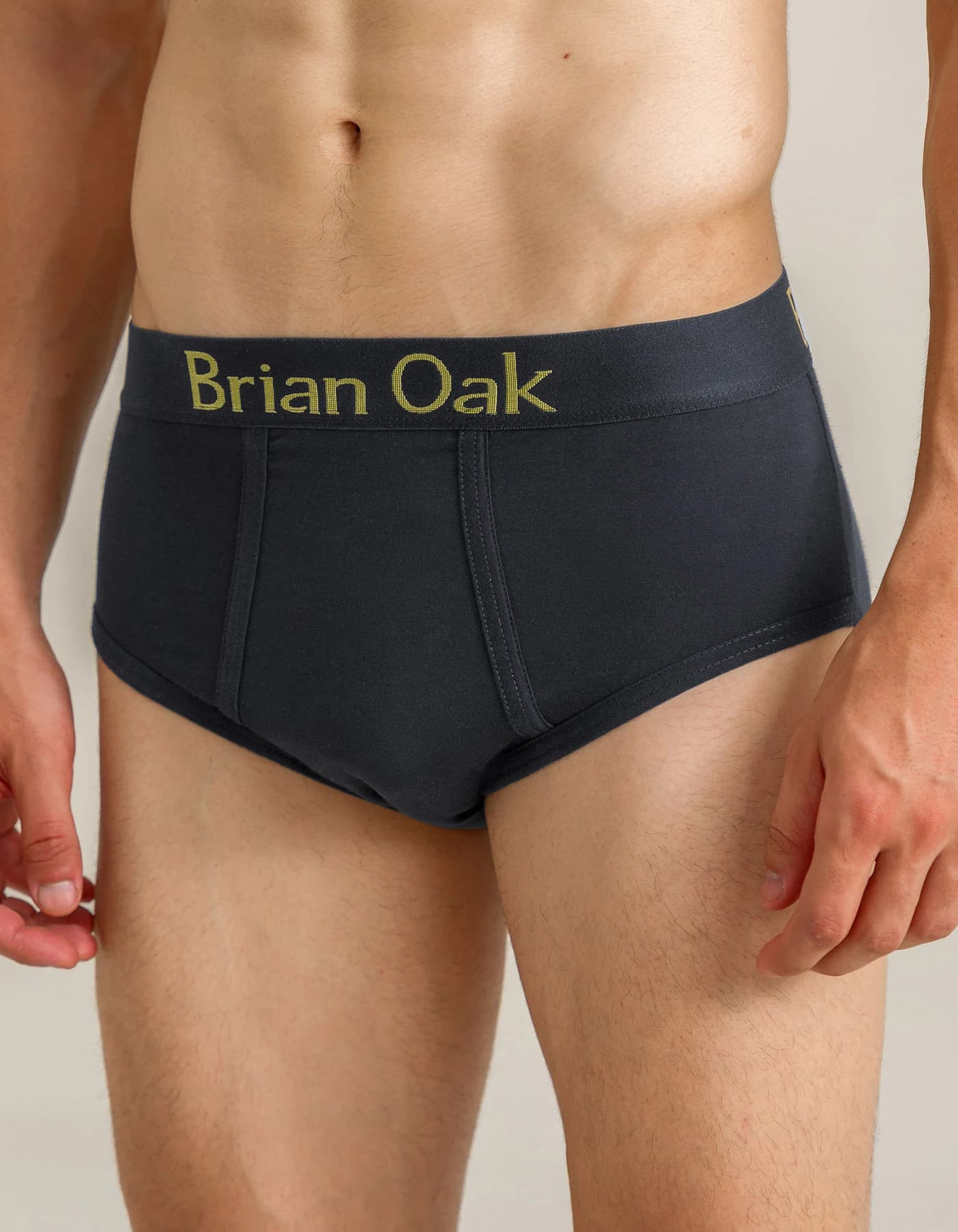 Black Plain Jersey Brief - image 4