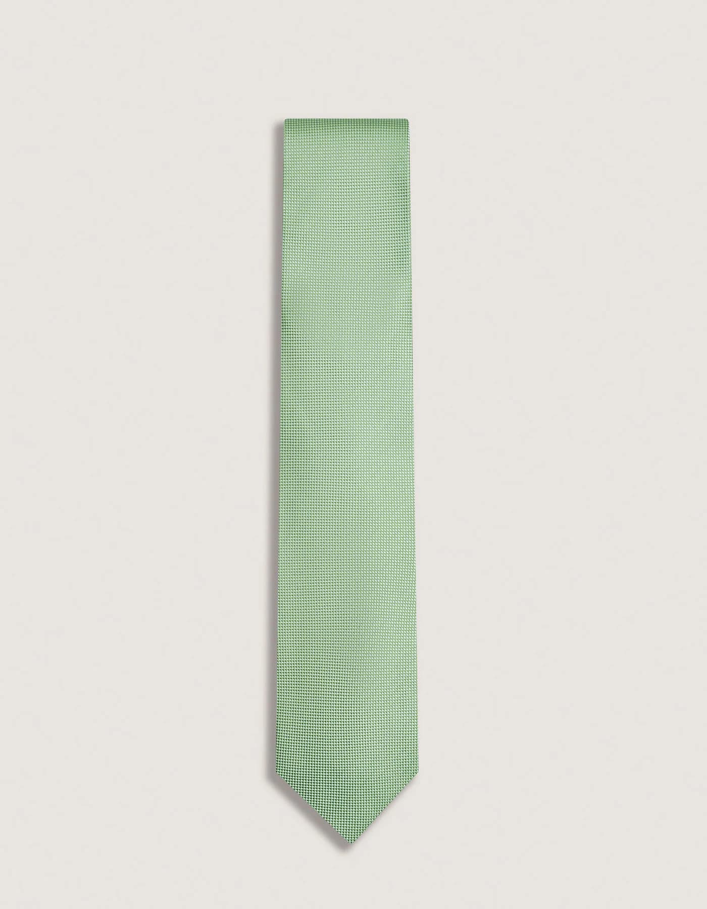 Necktie | Mint Green Self Print Silk Tie|  handkerchief, silk scarf, men's accessory, occasion wear, Wedding tie - image 3