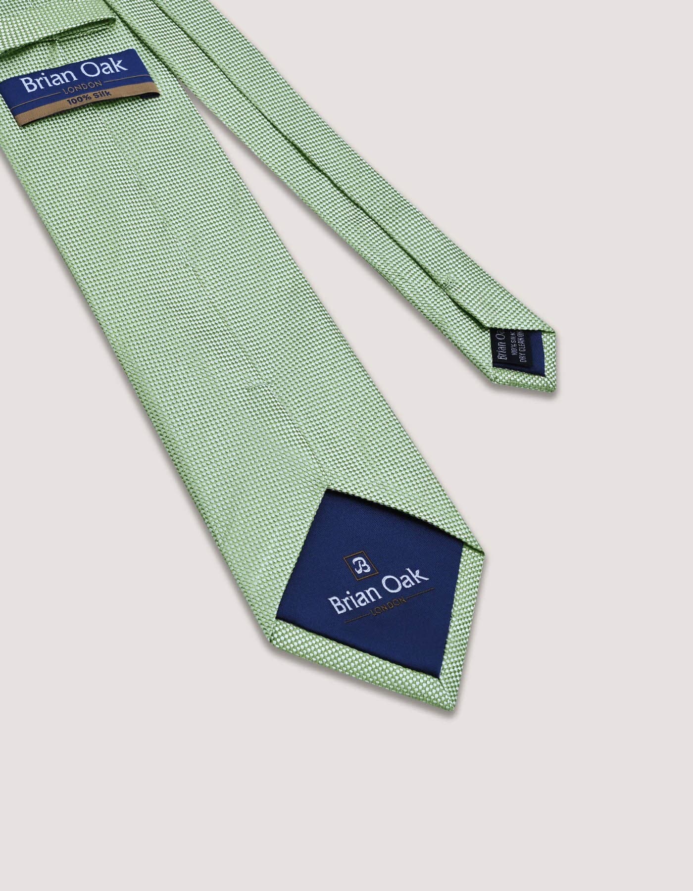 Necktie | Mint Green Self Print Silk Tie|  handkerchief, silk scarf, men's accessory, occasion wear, Wedding tie - image 4