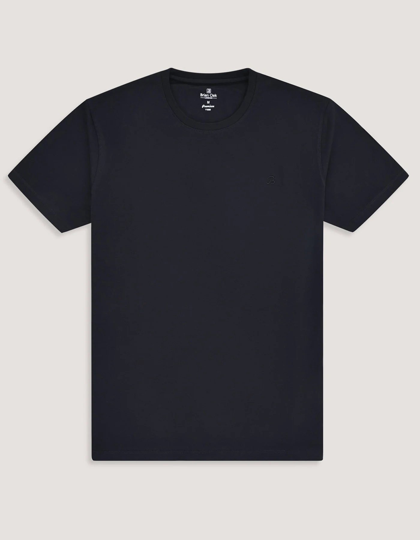 Men's Black Cotton Spandex T-Shirt: Smart Fit Crew Neck - image 5