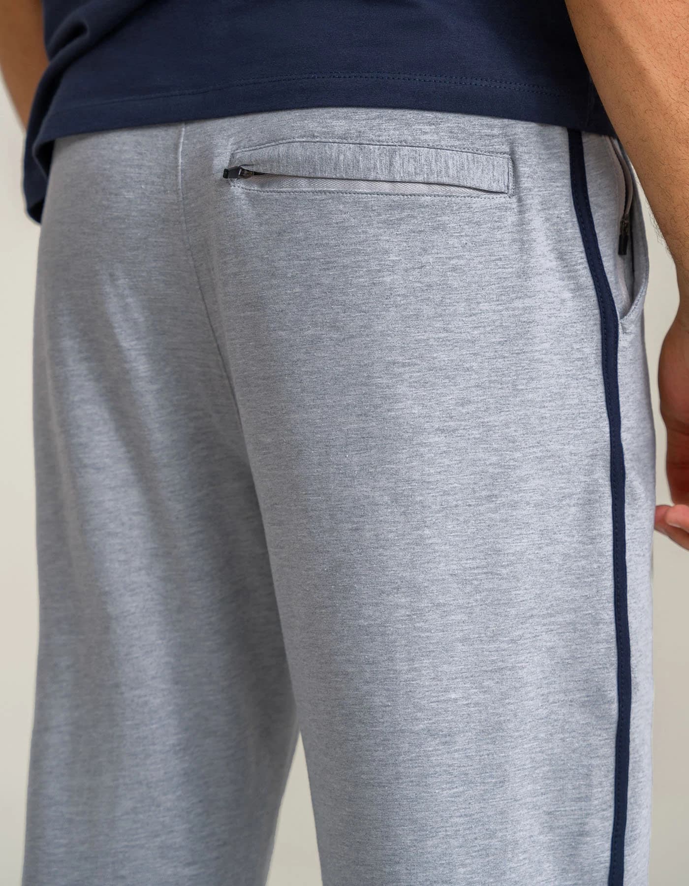 Men’s Grey Cotton Jersey Trousers - image 4