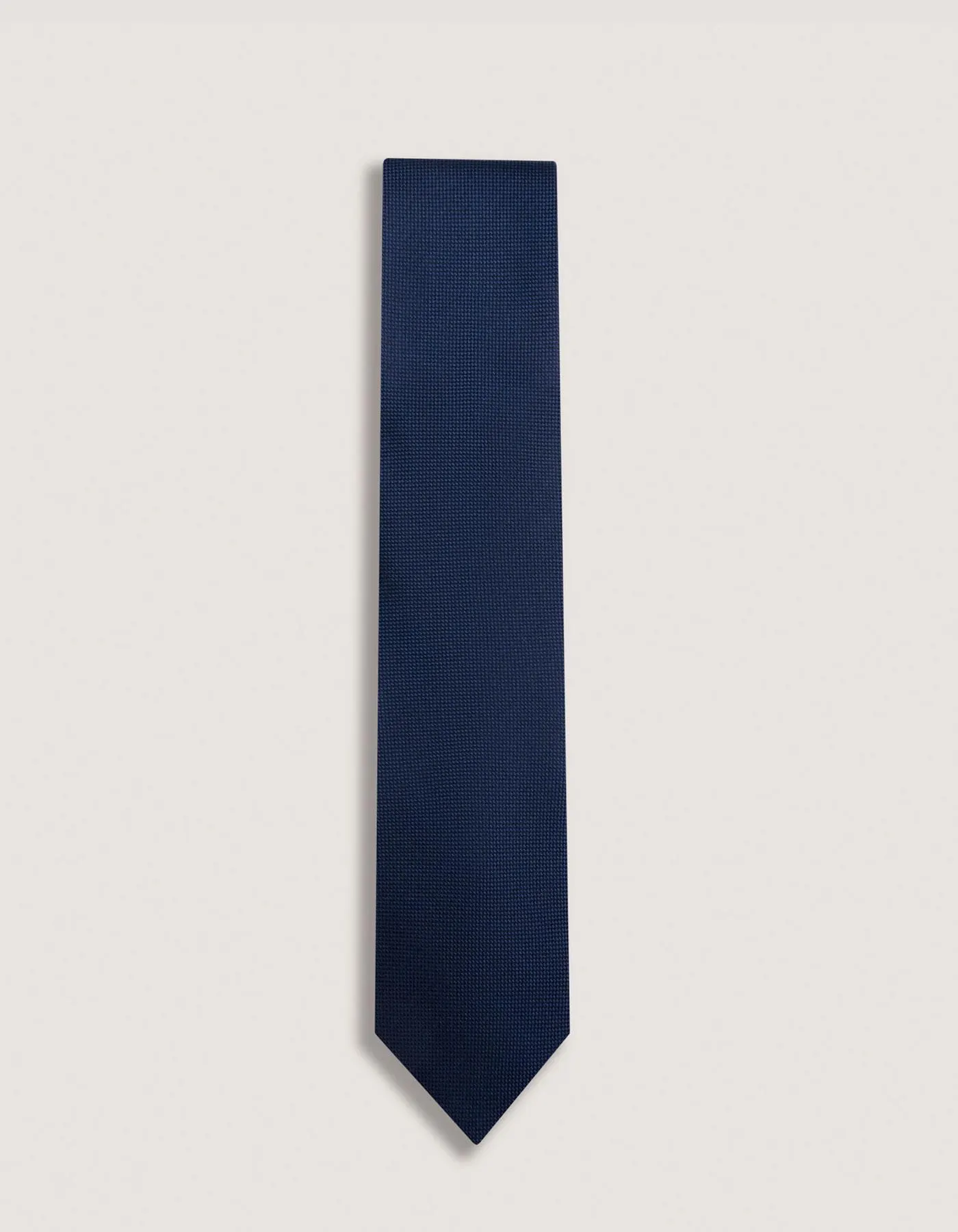 Necktie | Navy Self Printed Silk Tie | Gift for man, unique men's tie, elegant edgy Tie, Wedding tie - image 3
