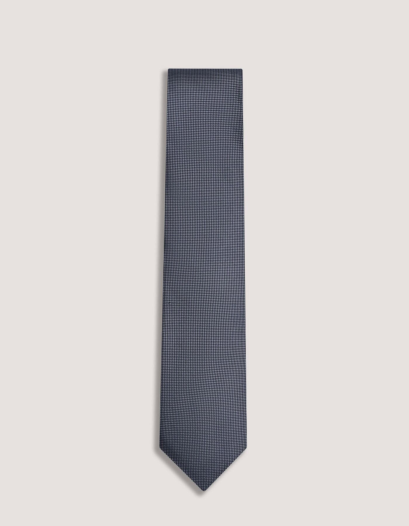 Necktie | Grey Self Printed Silk Tie | Gift for man, unique men's tie, elegant edgy Tie, Wedding tie - image 5