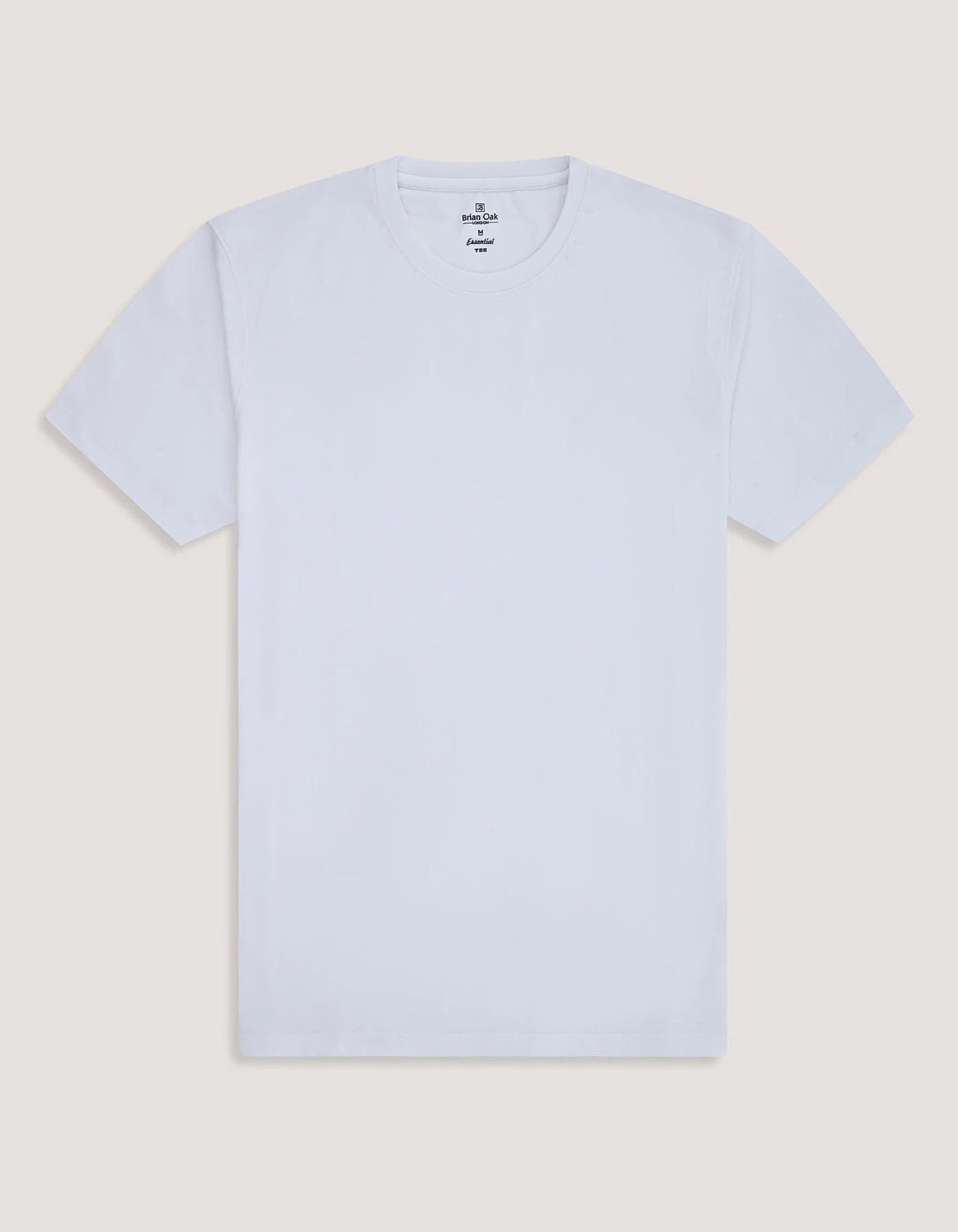 Men's White Plain Cotton T-Shirt