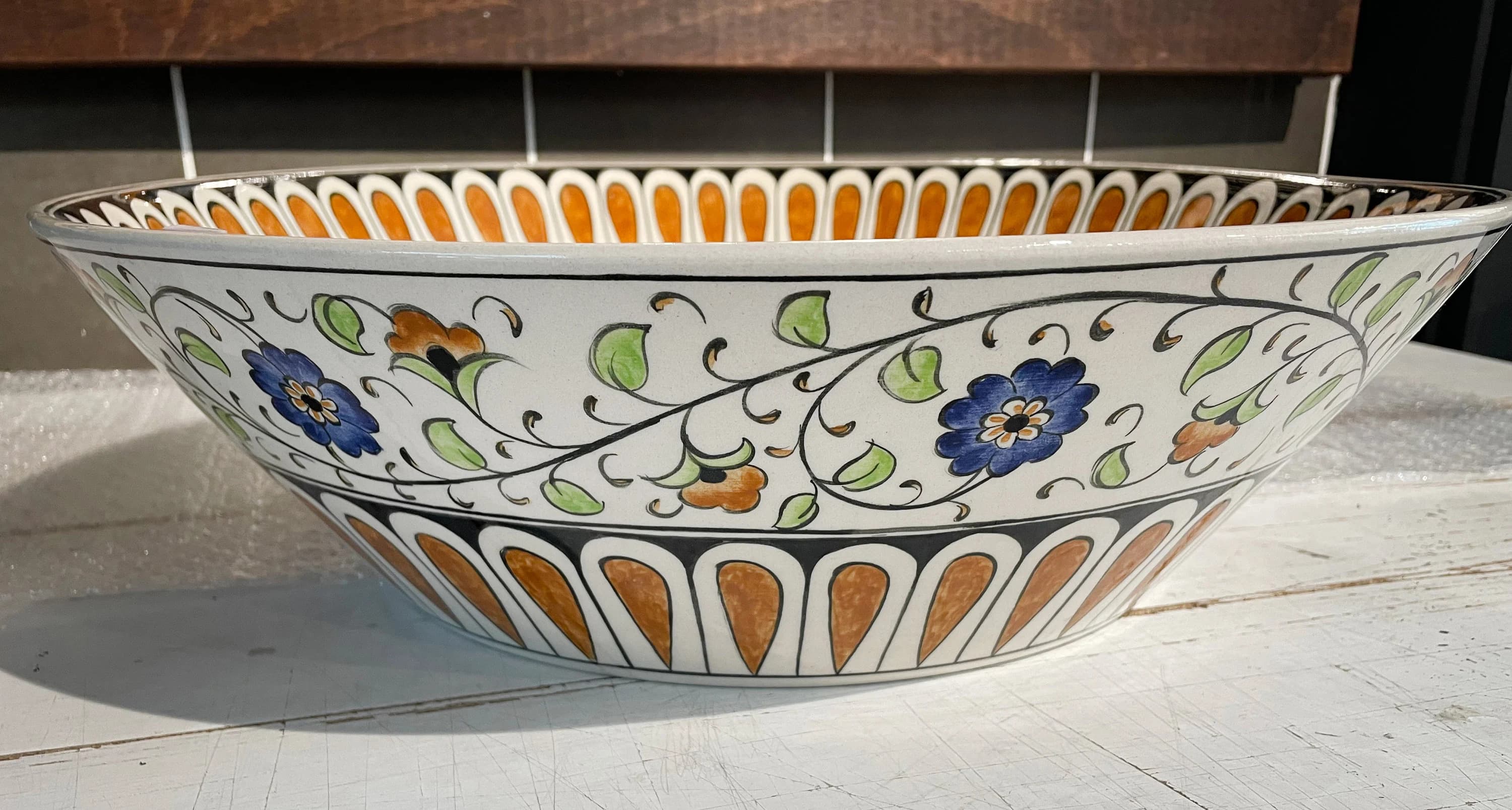 Bathroom Vessel Sink, Artistic Ceramic Countertop Basin, Washing Bowl Set, Cabinet Countertop Sink, Washbasin, Bathroom remodeling, Lavatory - image 3
