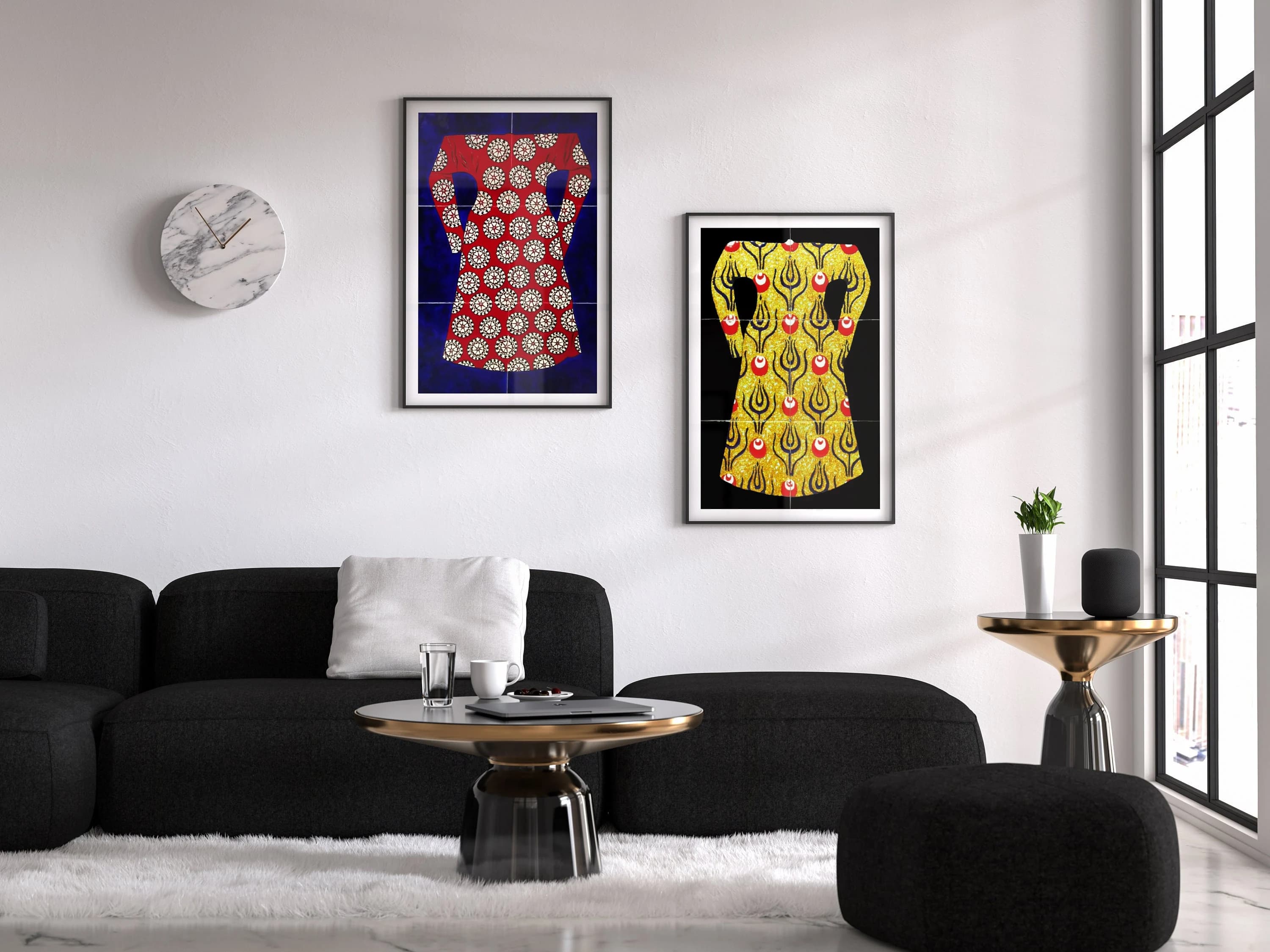 7 Different Ceramic Art Tile Mural Kaftan & Artistic Wall Panel, HandPainted Tile Art Mosaic, Landscape Panel, Housewarming Gift, Backsplash