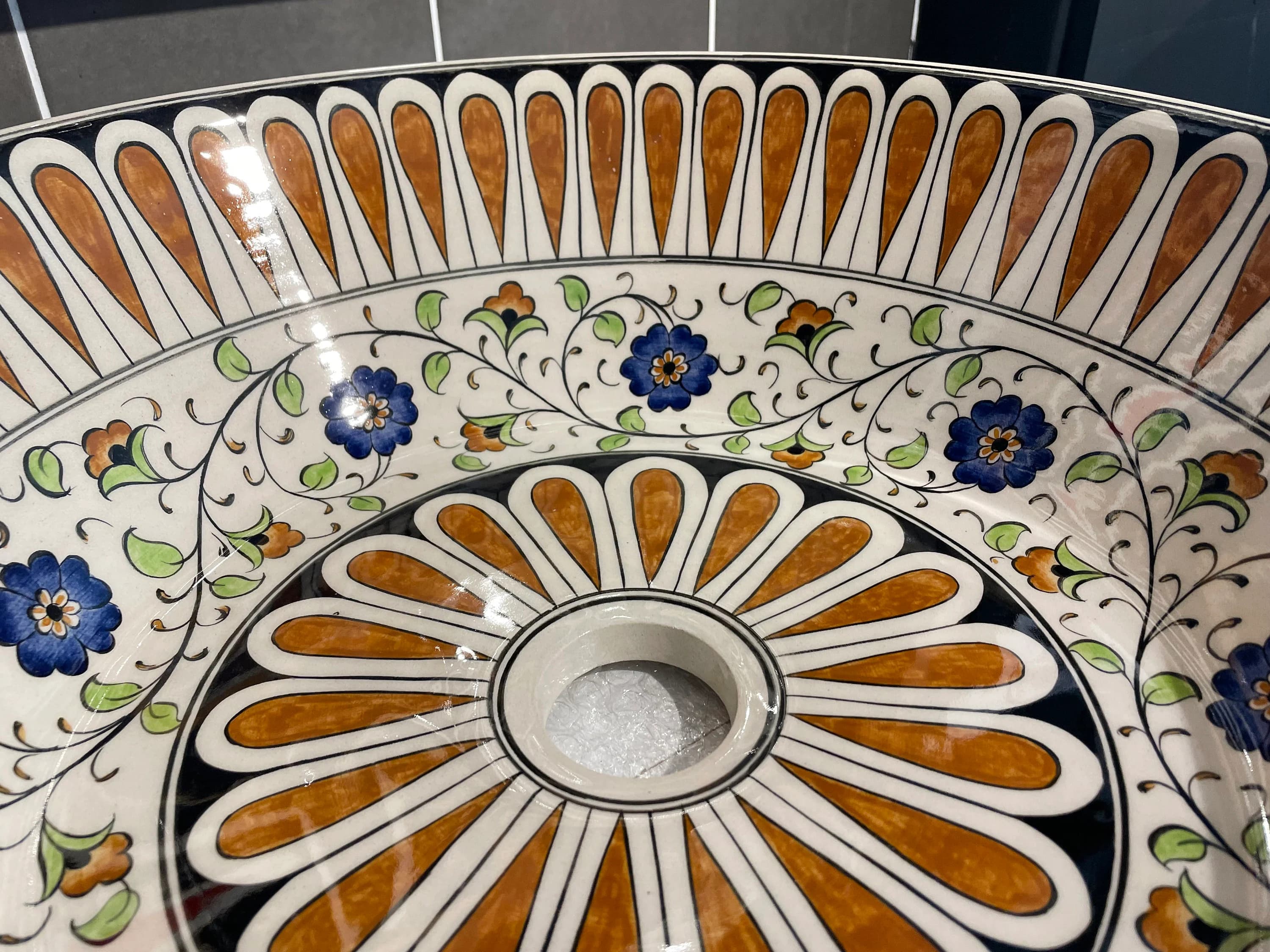 Bathroom Vessel Sink, Artistic Ceramic Countertop Basin, Washing Bowl Set, Cabinet Countertop Sink, Washbasin, Bathroom remodeling, Lavatory - image 4