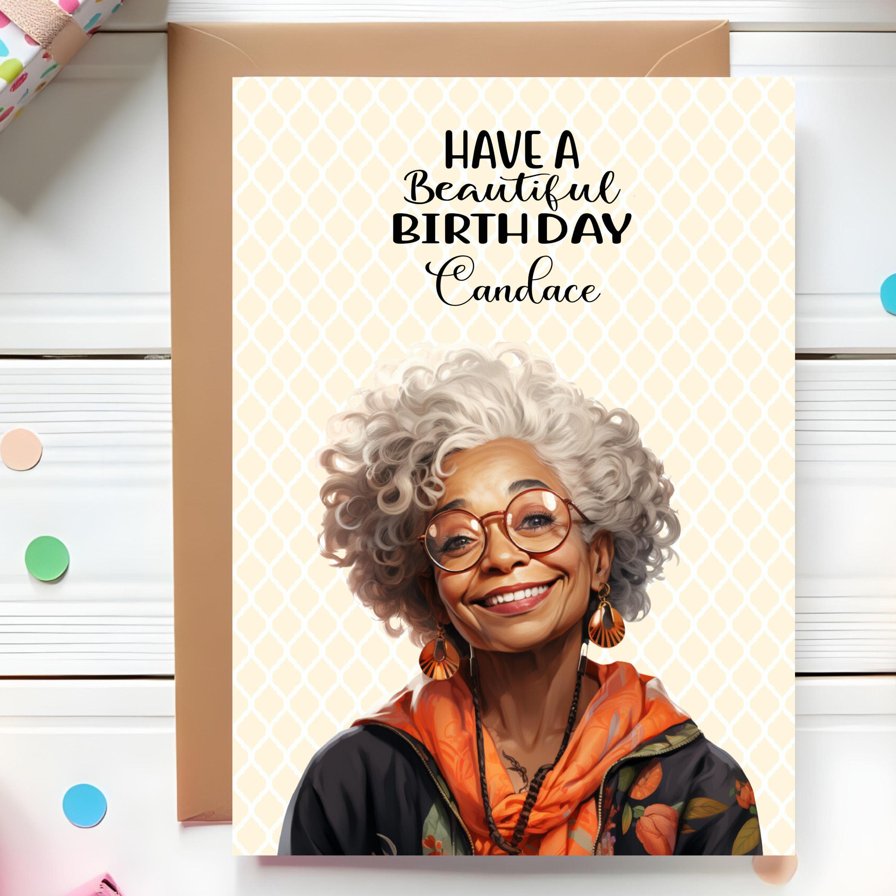 Black Queen Birthday Card: Handmade Afro-Ethnic Greeting Card - image 3