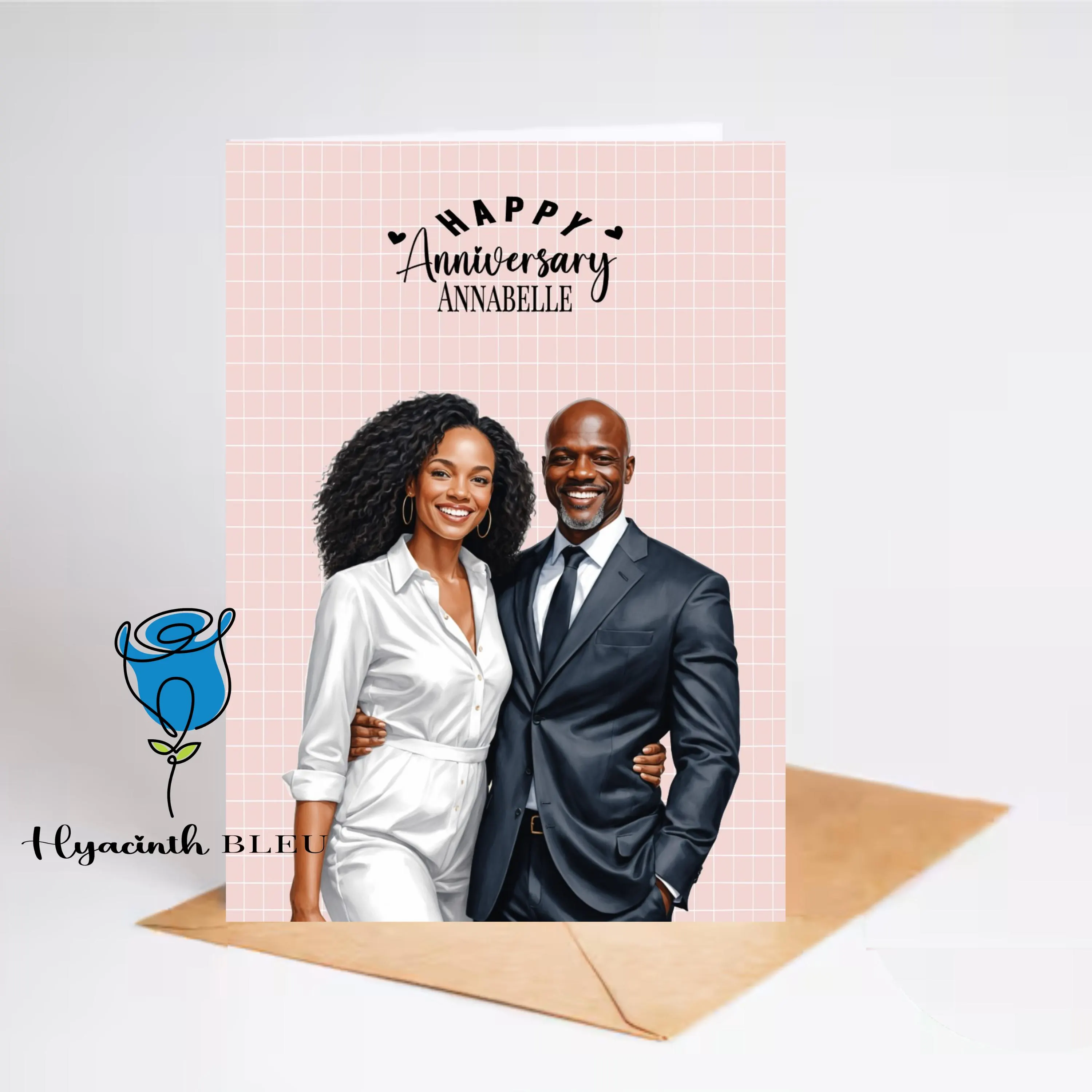 Personalized Anniversary Card For Partner: Luxury Matte Finish