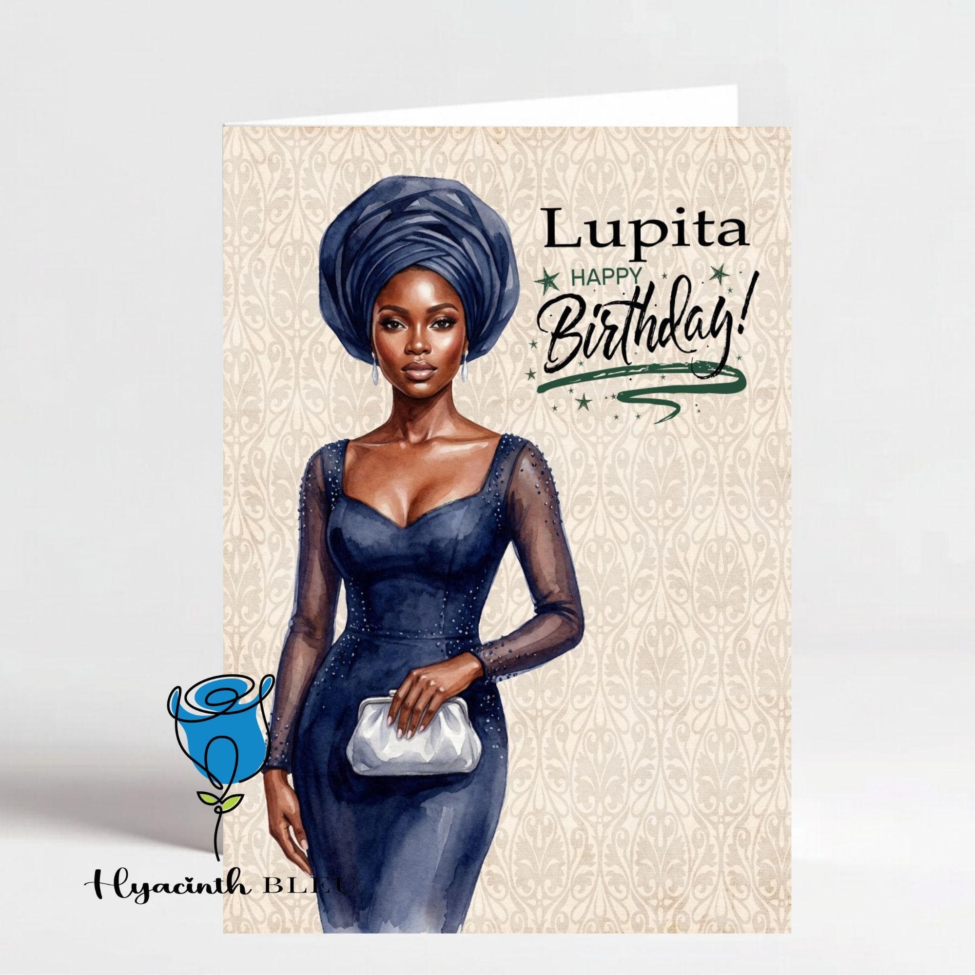 Personalised Black Woman Birthday Card: Caribbean Female Card, Black People Greeting Card - image 3