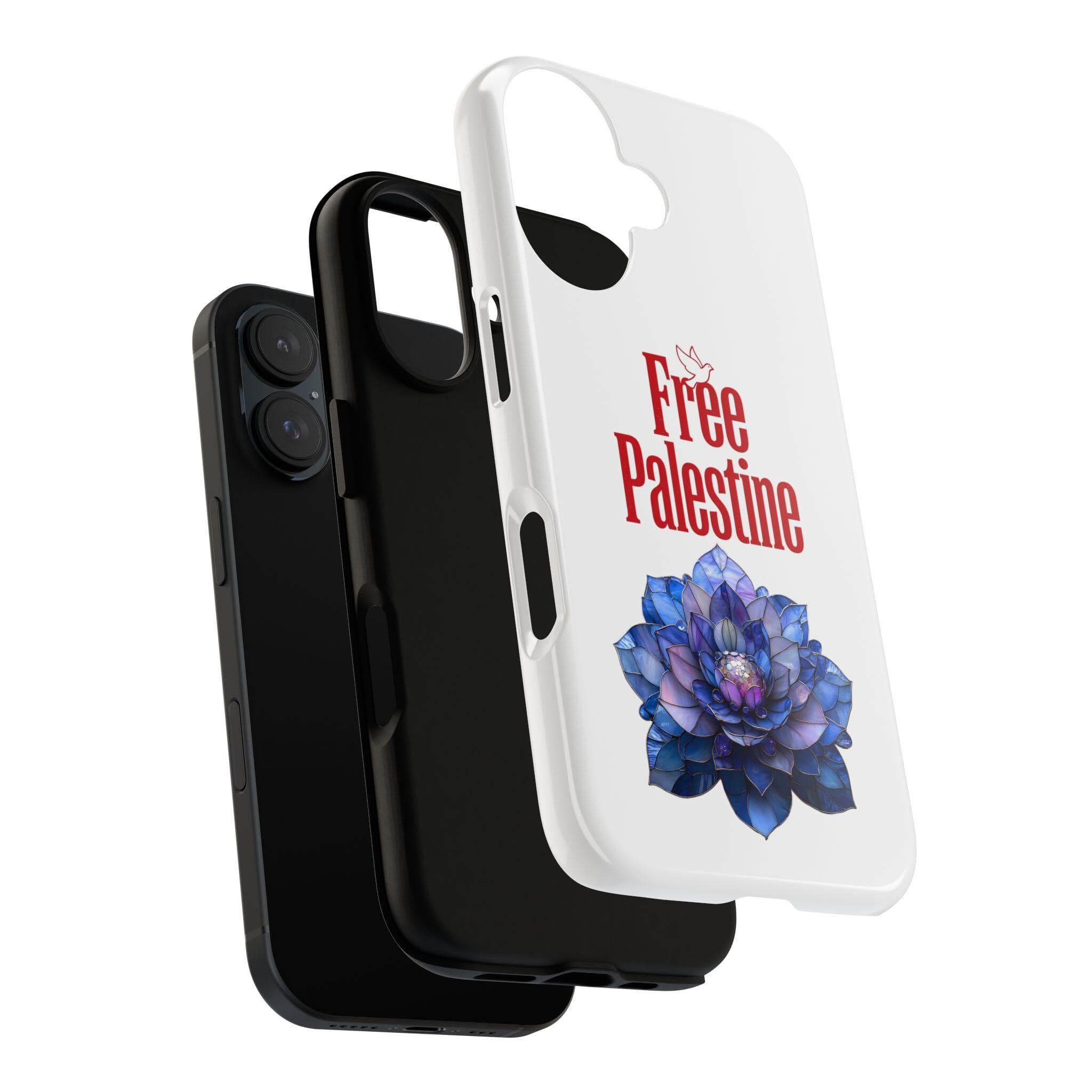 Free Palestine Stained Glass Flower Phone Case | iPhone Samsung Magsafe Compatible- - image 4