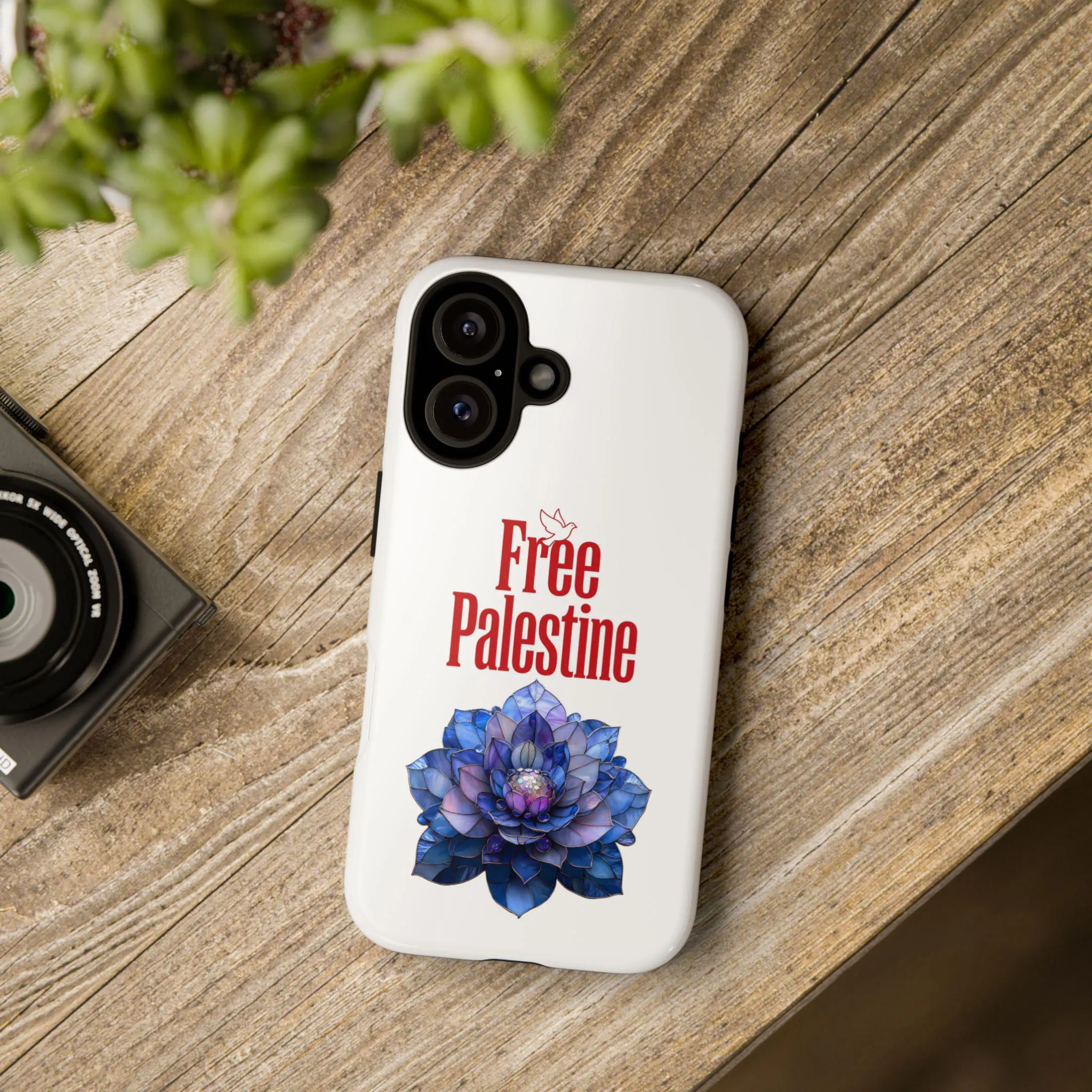 Free Palestine Stained Glass Flower Phone Case | iPhone Samsung Magsafe Compatible- - image 5