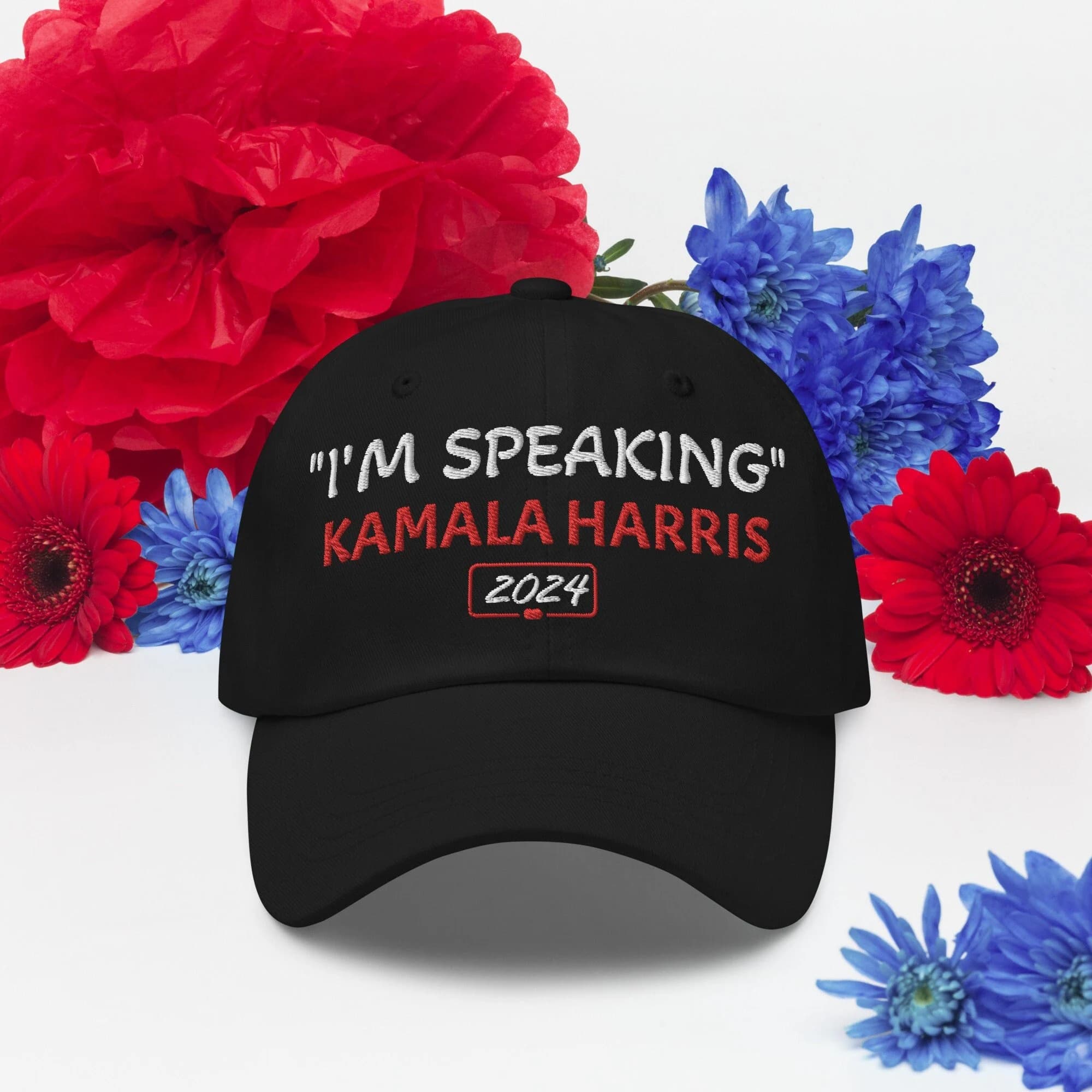 Kamala Harris Embroidery Dad Hat I'M Speaking Hat Feminist Gift President Harris 2024, First Woman President Madam President Harris 2024 Hat