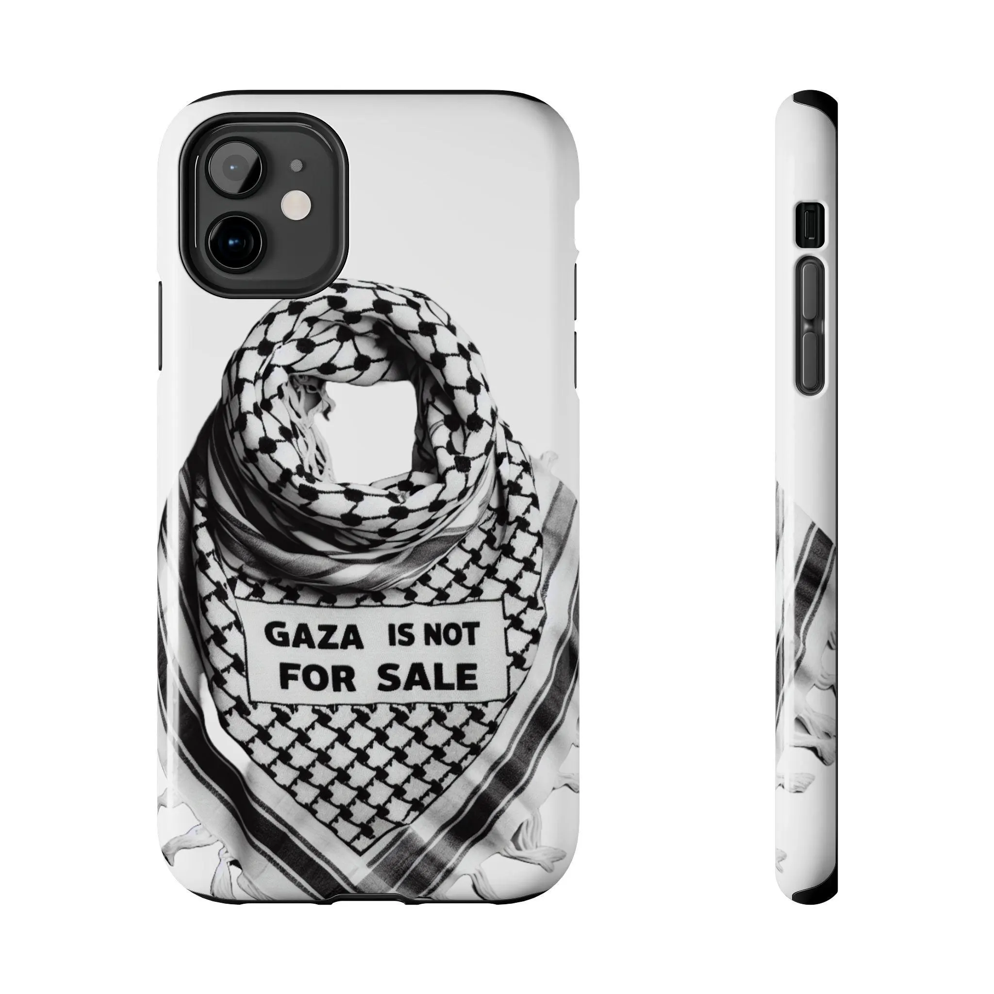 Palestine Keffiyeh Phone Case | Gaza Is Not For Sale iPhone & Samsung Magsafe Compatible