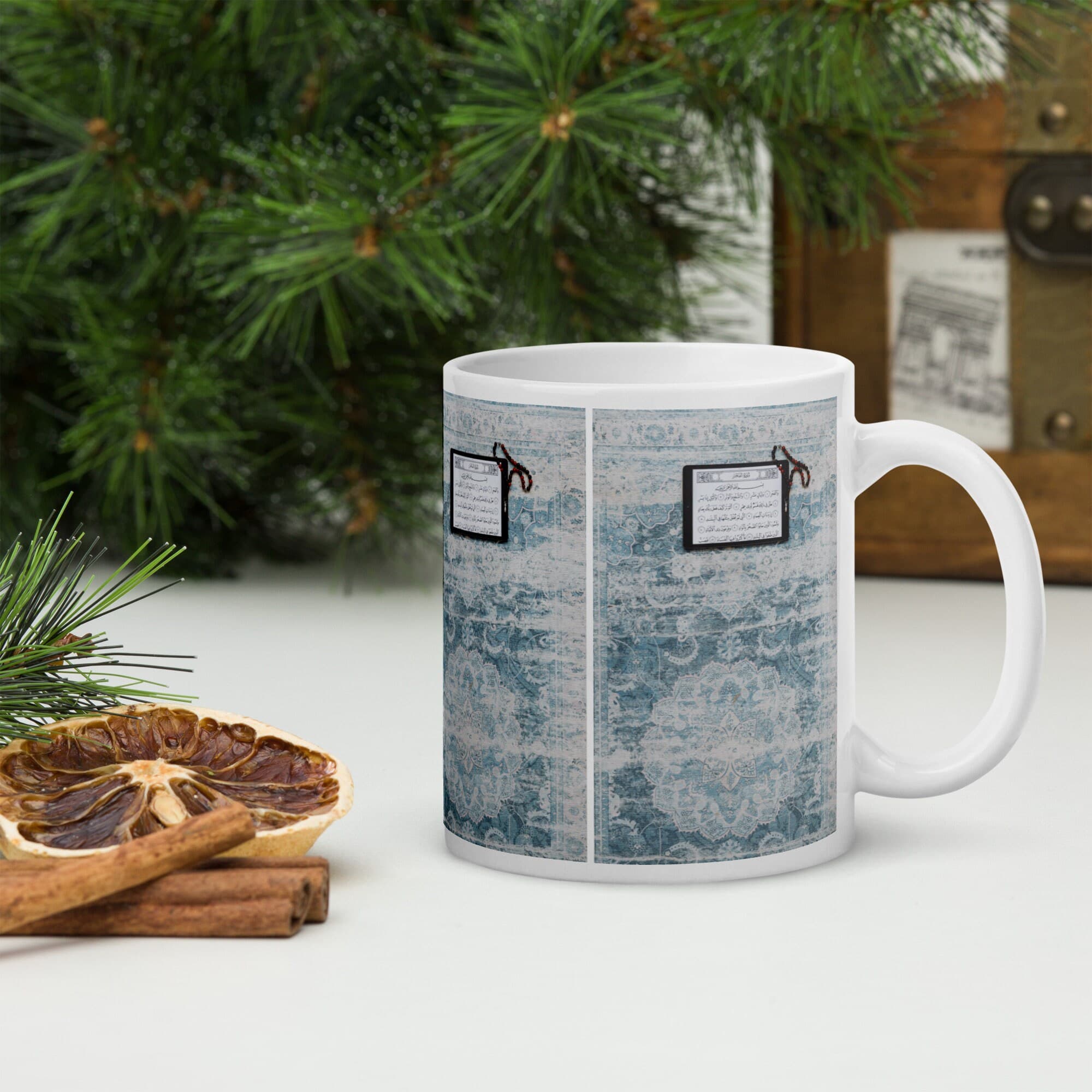 Prayer mat  Mug beads Quran and Misbaha gift Muslim Prayer Coffee Mug Ramadan Eid Hajj Muslim Wedding Birthday Mother's Father's Day Gift