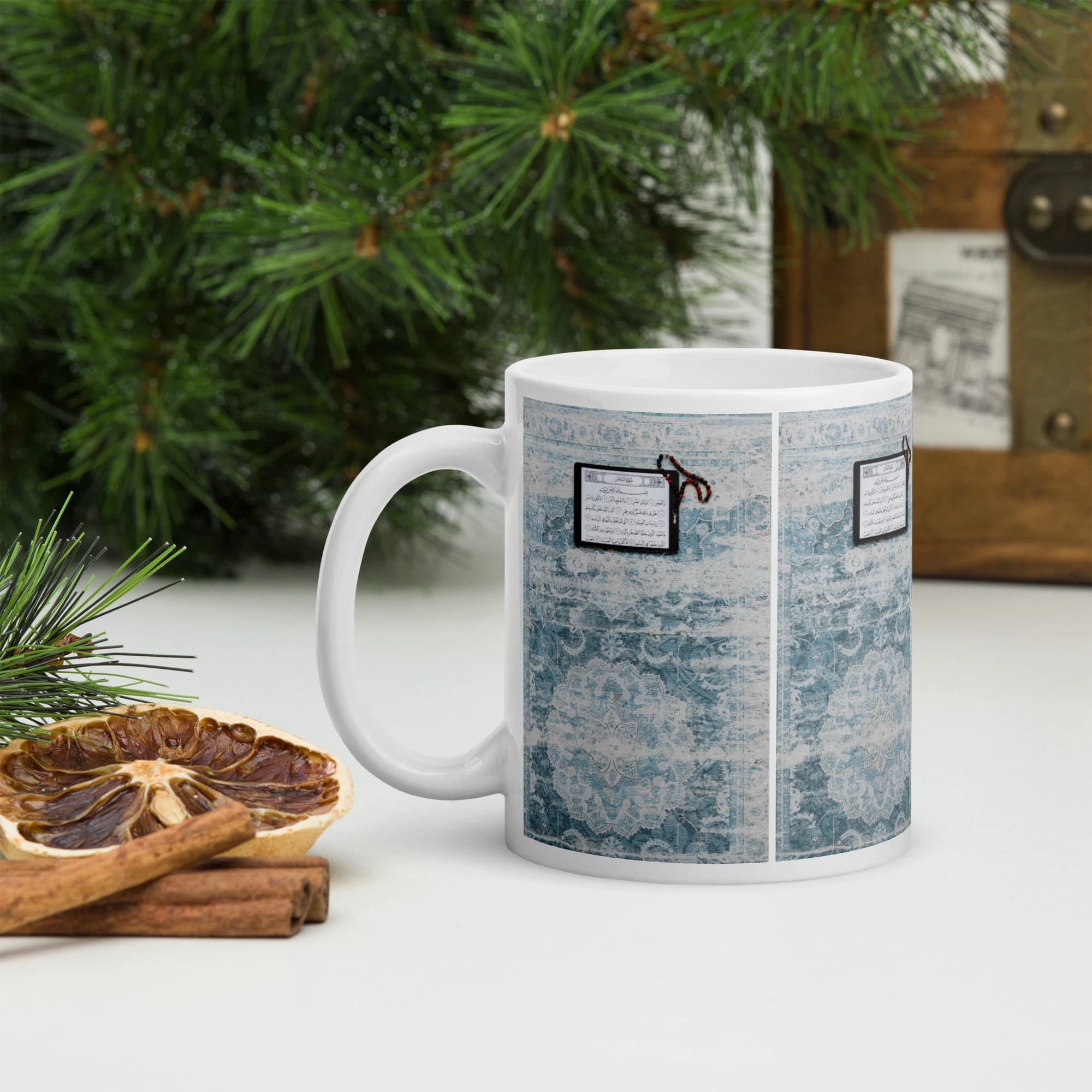 Prayer mat  Mug beads Quran and Misbaha gift Muslim Prayer Coffee Mug Ramadan Eid Hajj Muslim Wedding Birthday Mother's Father's Day Gift