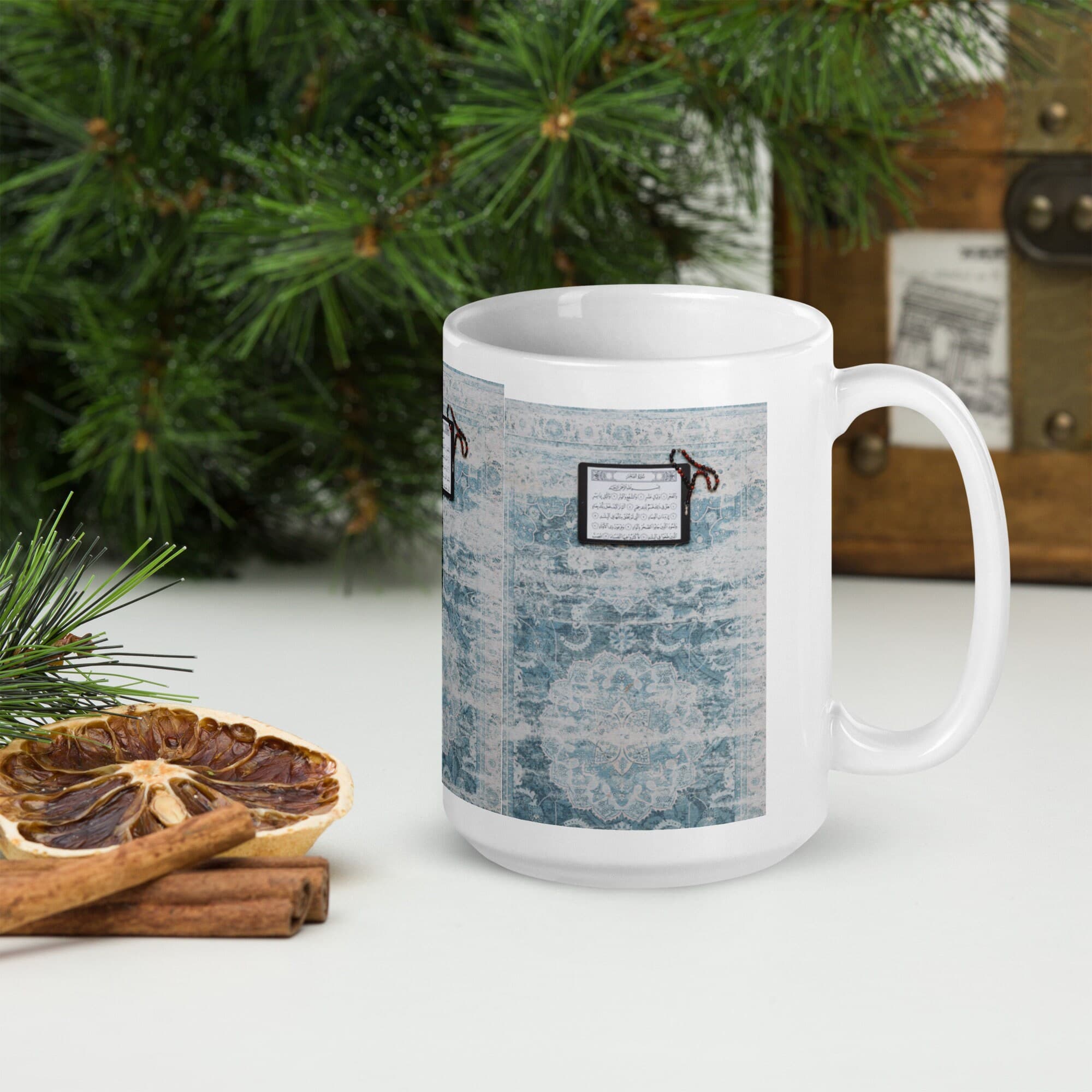 Prayer mat Mug beads Quran and Misbaha gift Muslim Prayer Coffee Mug Ramadan Eid Hajj Muslim Wedding Birthday Mother's Father's Day Gift