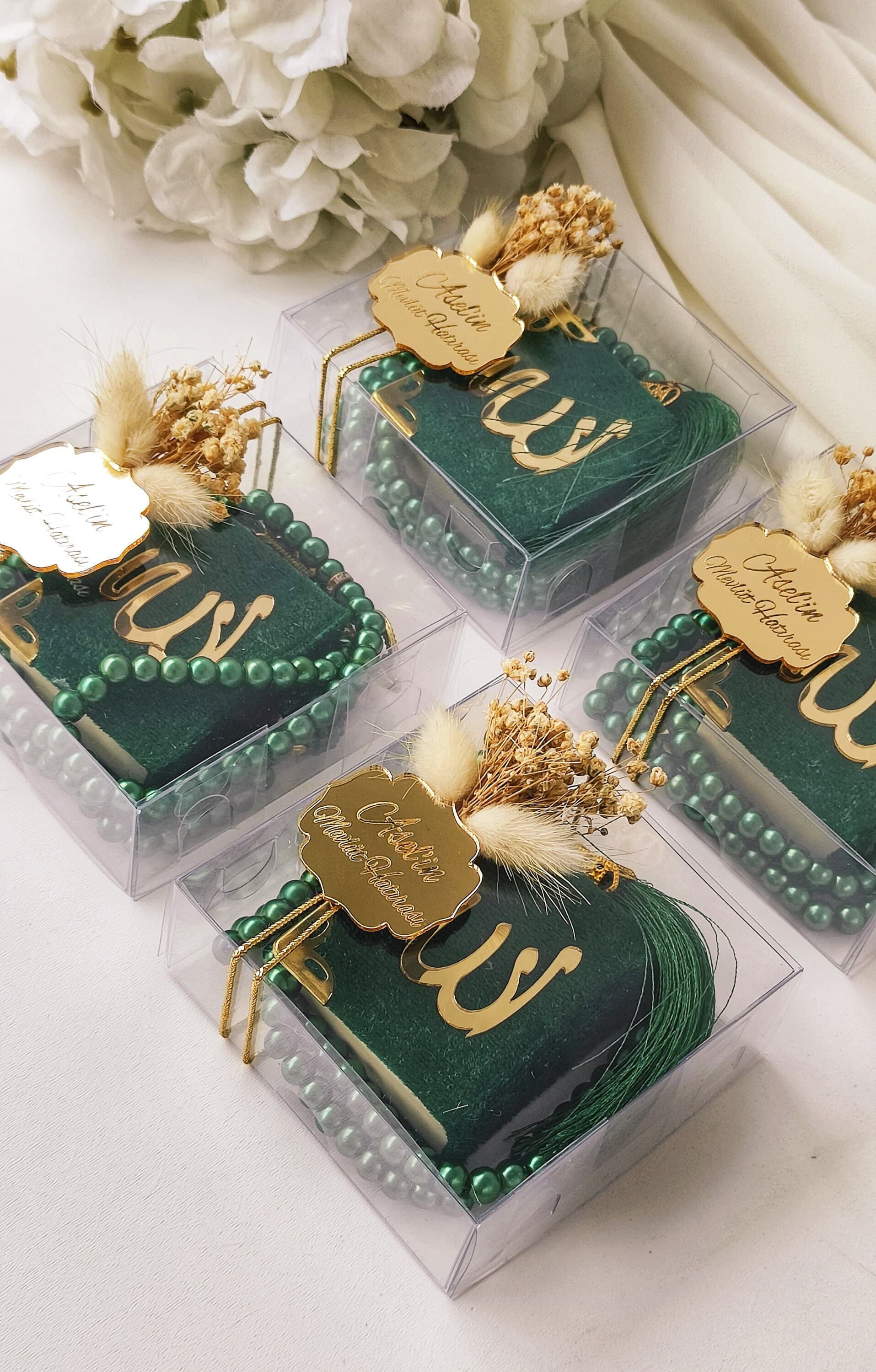 Islamic Gifts,Aqiqah Mini Quran Tasbih Gift Box,Islamic Baby Gifts,Prayer Gift,Muslim Wedding Gift,Ramadan Gift,Eid Gift,Umrah Hajj Favors - image 3