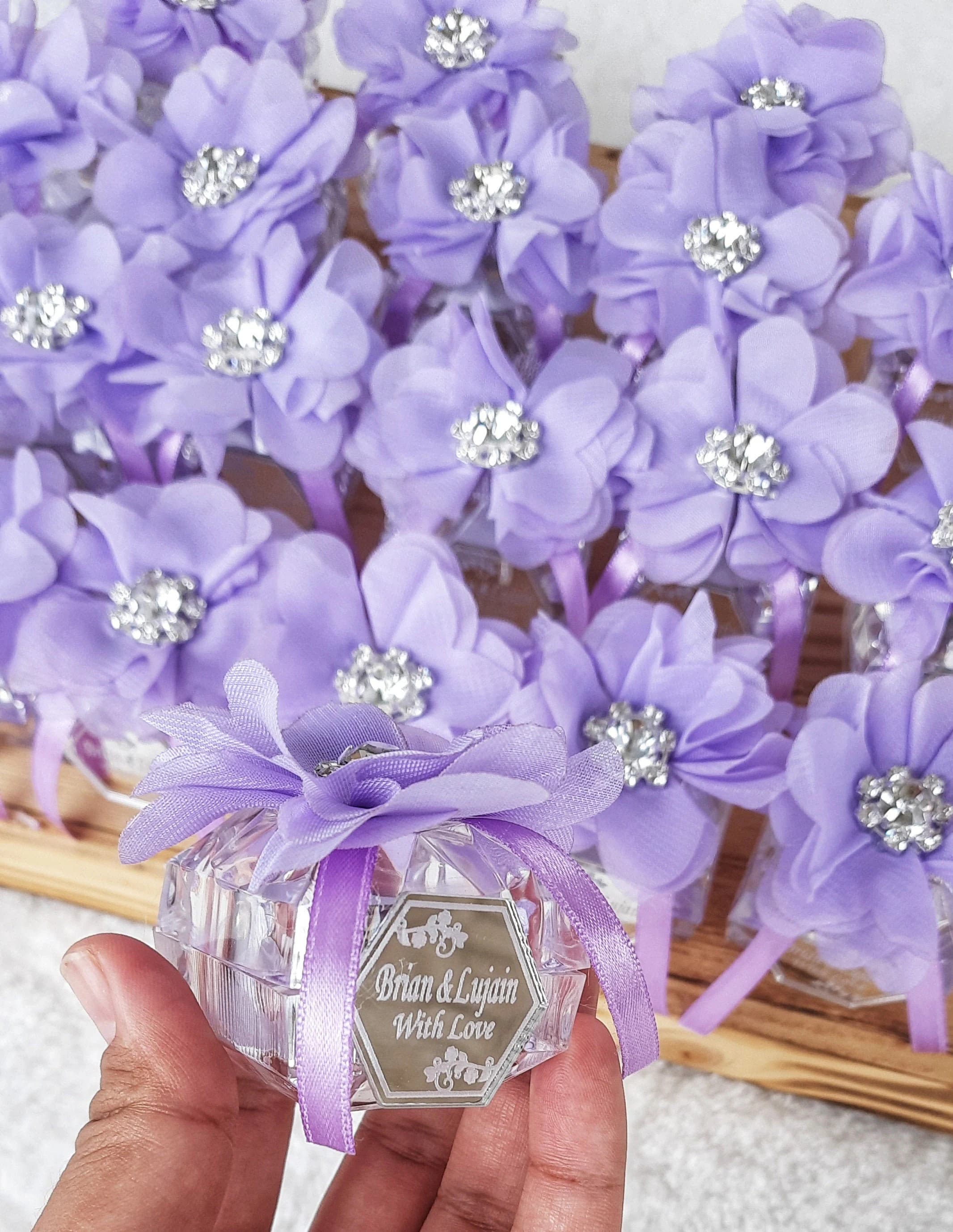 Personal Wedding Gifts for Guests,Engagement Gifts,Mis Quince Anos,Wedding Gifts ,Luxury Gifts, Wedding Candy Favor, Lilac Sweet 16 Favors