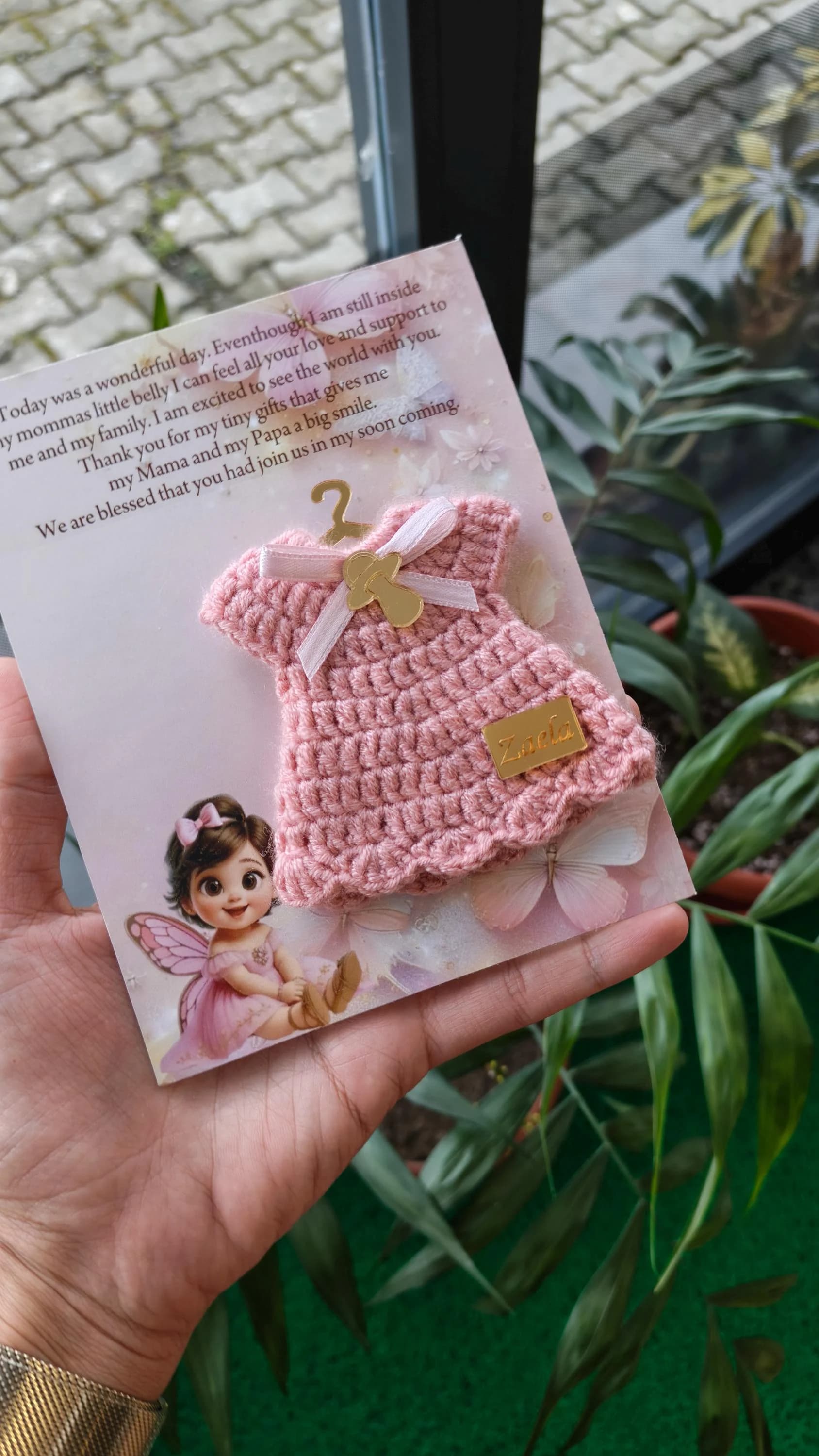 Crocheted Baby Dress Magnets, Personalized Shower Favors, Custom Color Party Favors, Baptism Keepsake