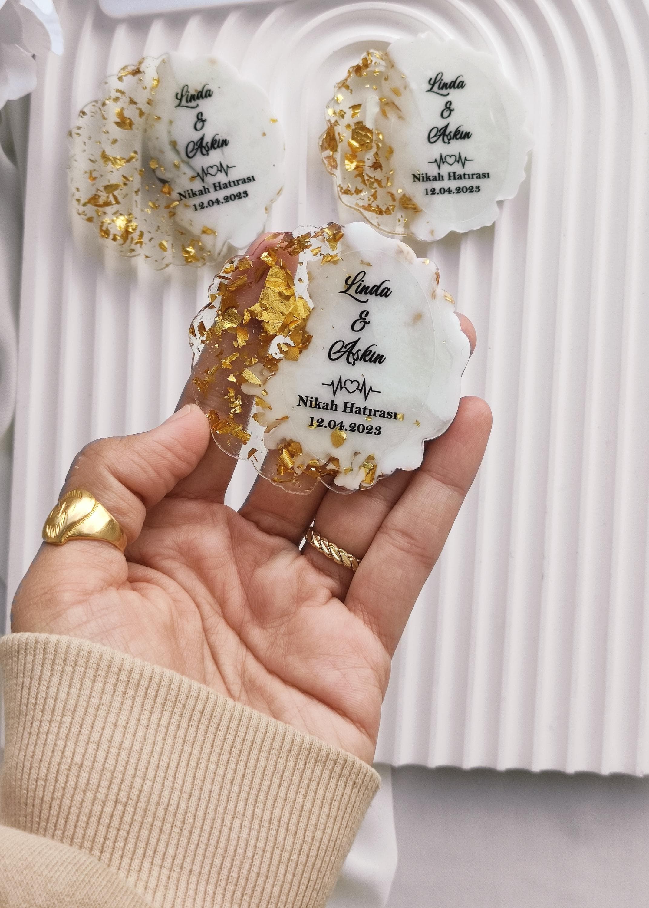 Personalized Wedding Save The Date Fridge Magnets - image 3