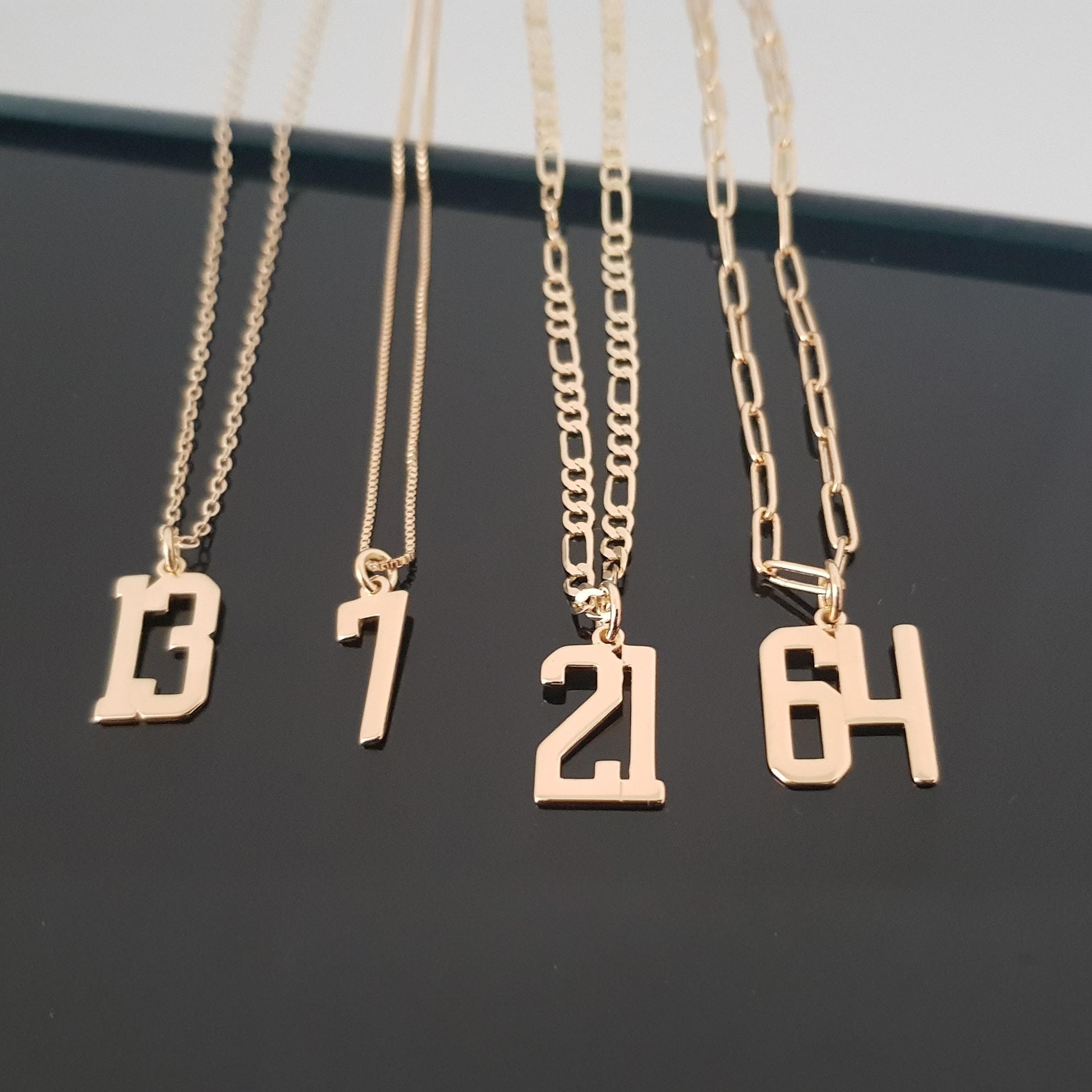Sport Number Necklace, Number Necklace, Number Year Necklace, Custom Lucky Pendant Customize Necklace With Number, Sport Lover Gifts For Men - image 3
